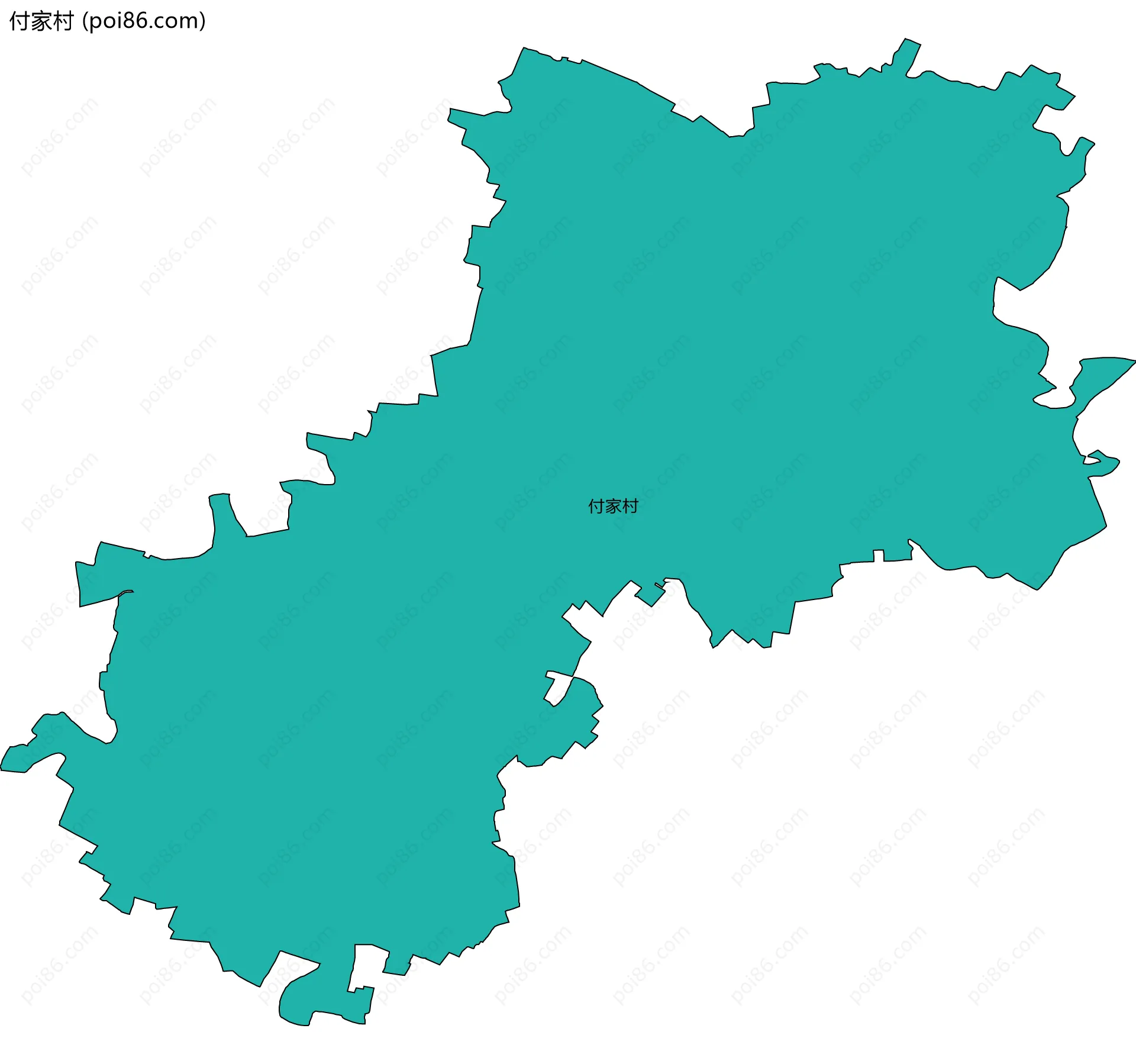付家村边界地图