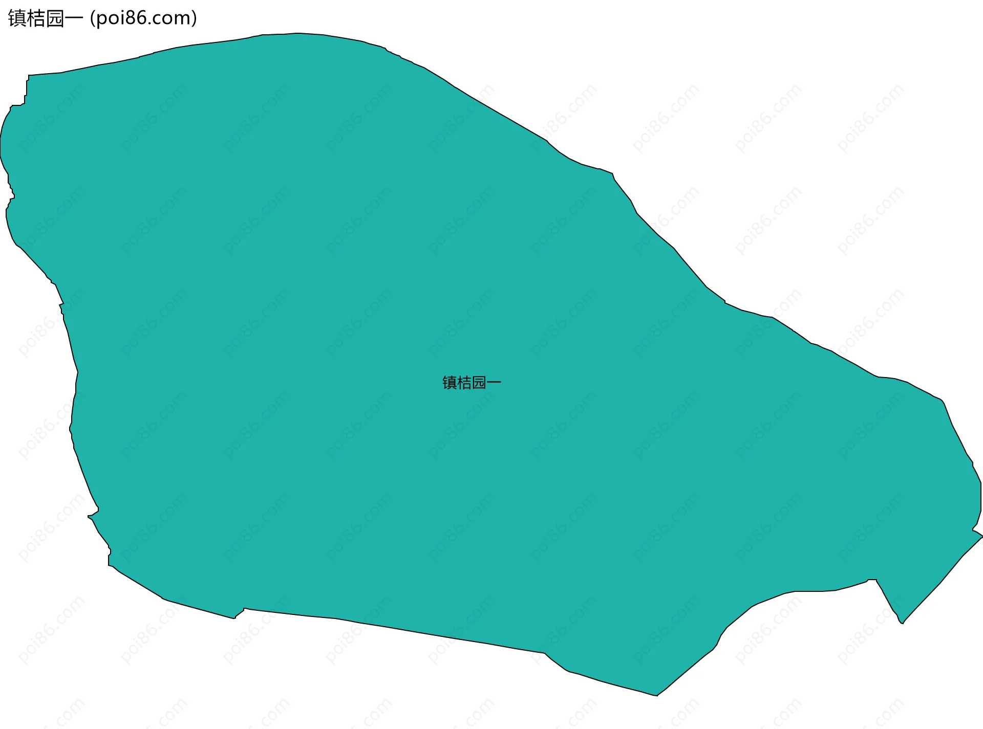 镇桔园一边界地图