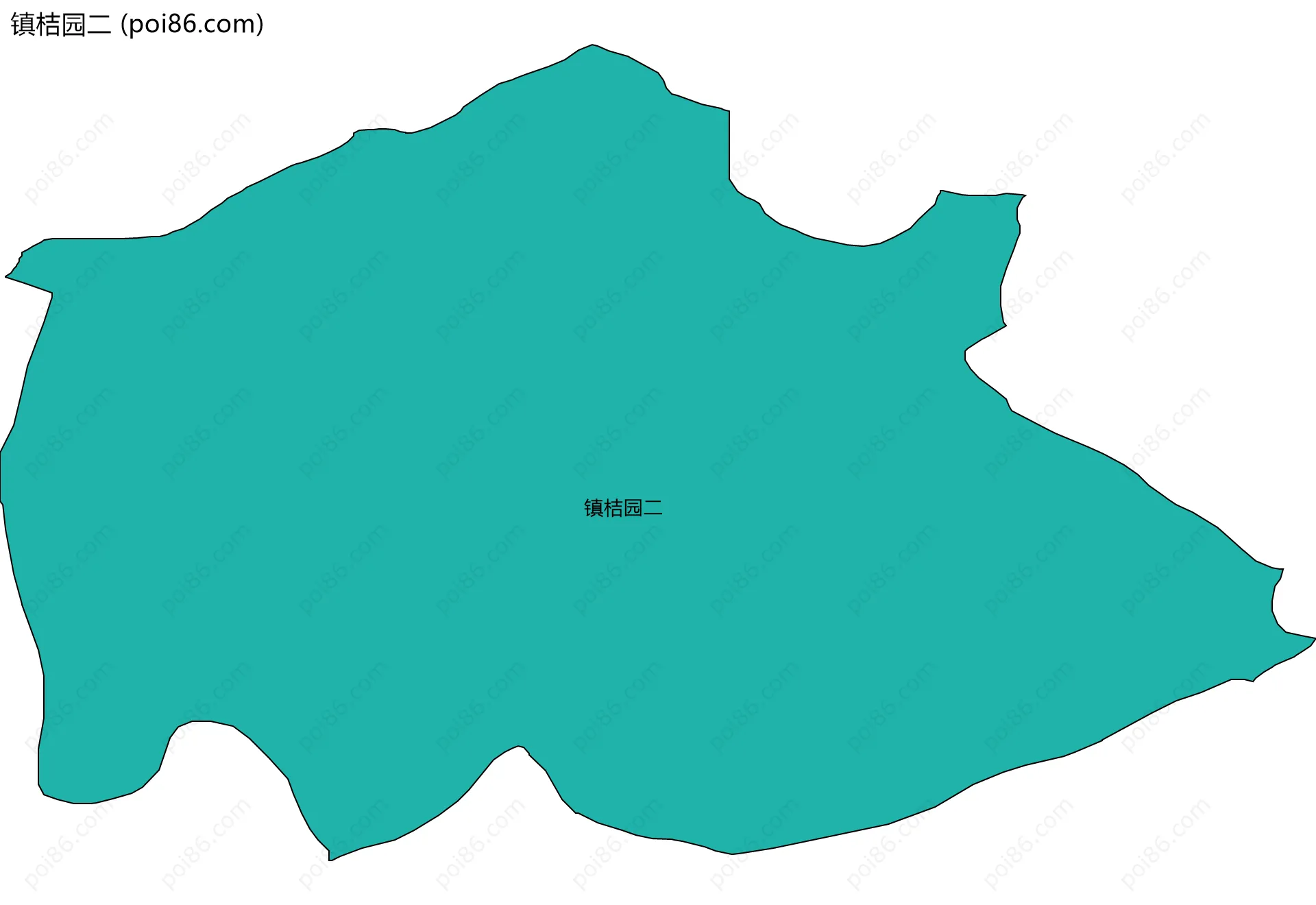 镇桔园二边界地图
