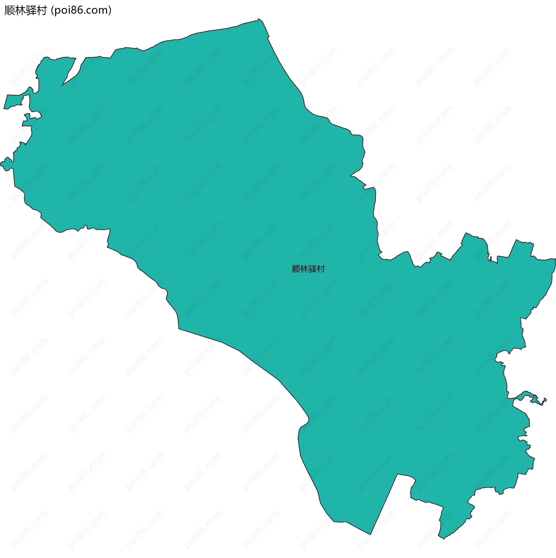 顺林驿村边界地图