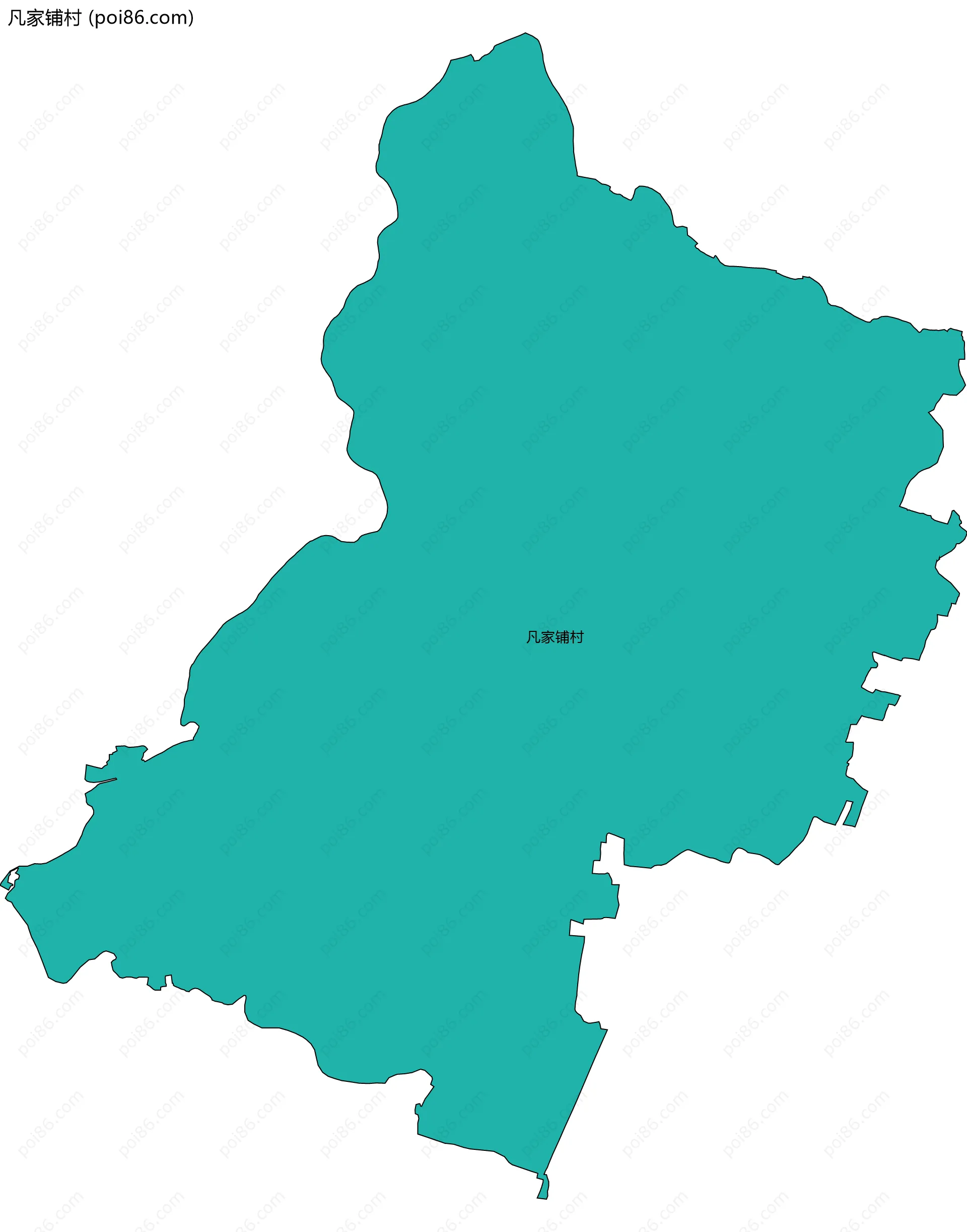 凡家铺村边界地图