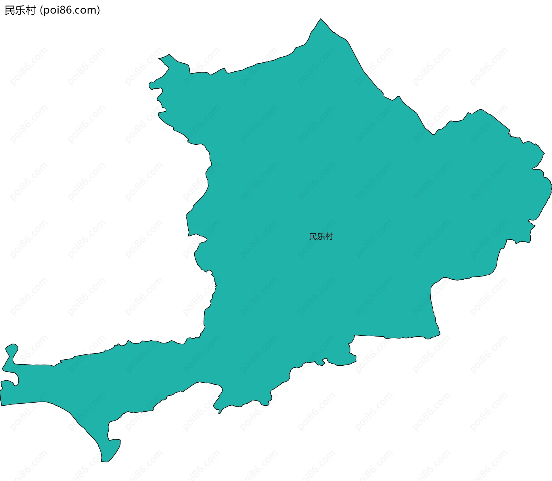 民乐村边界地图