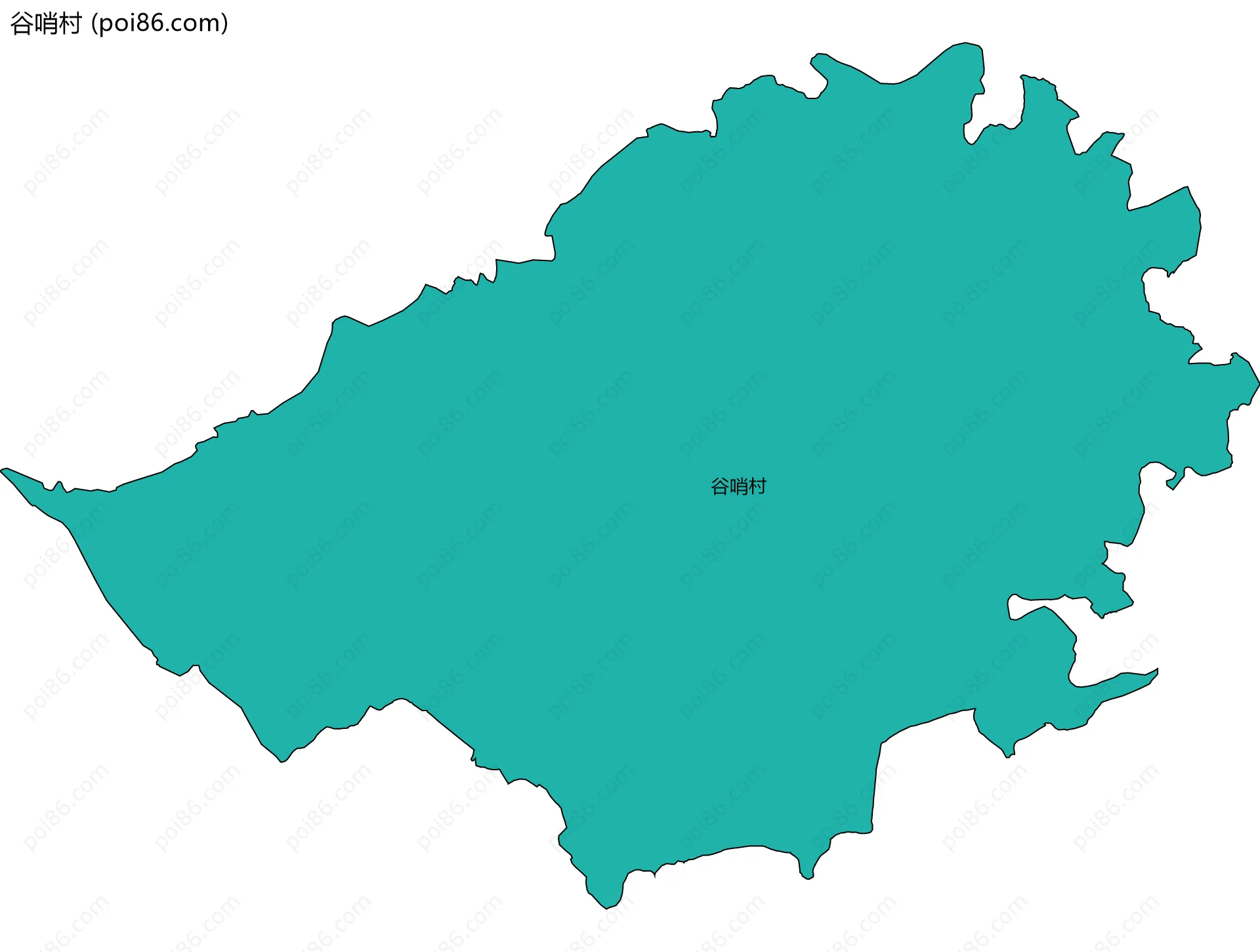 谷哨村边界地图