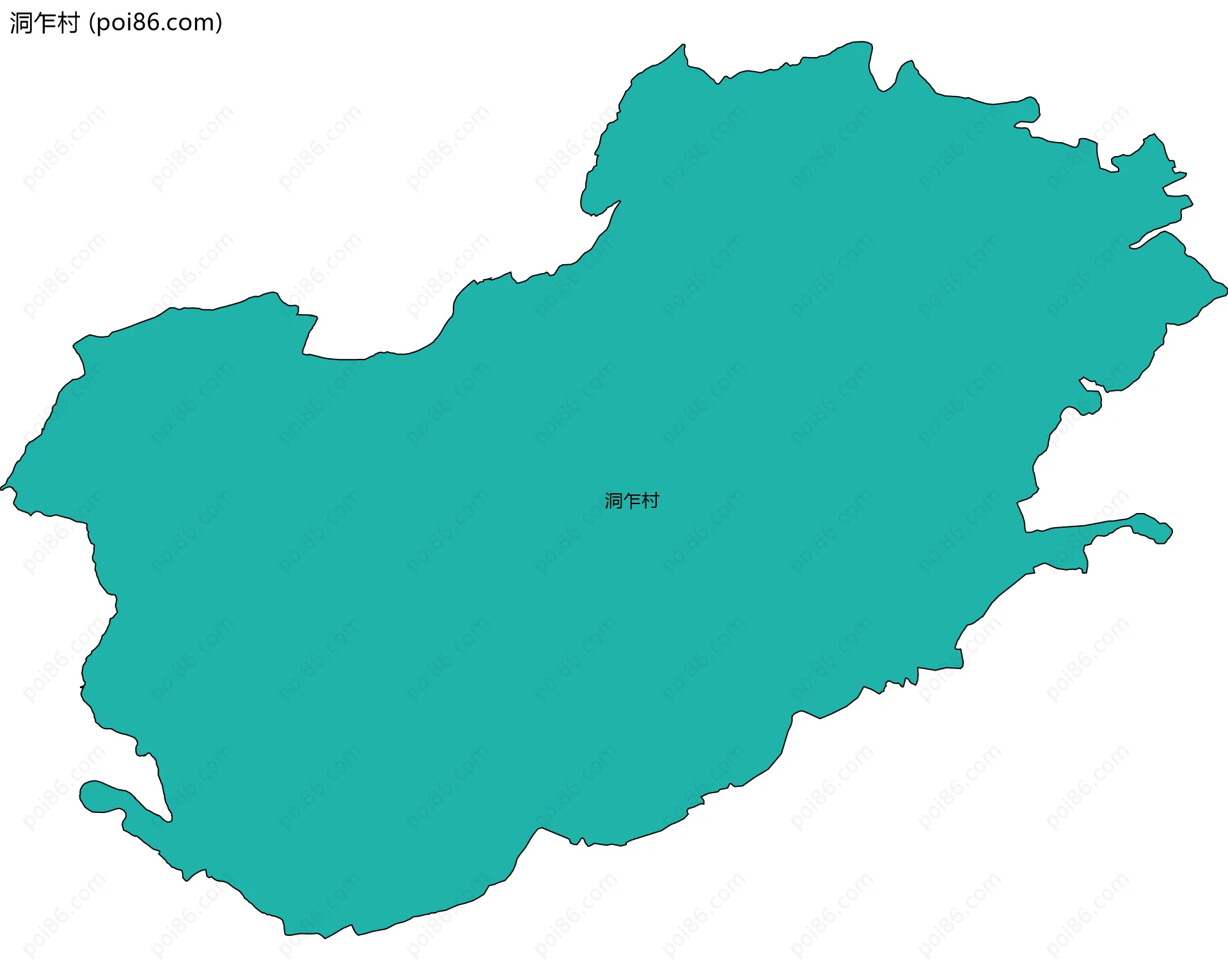 洞乍村边界地图