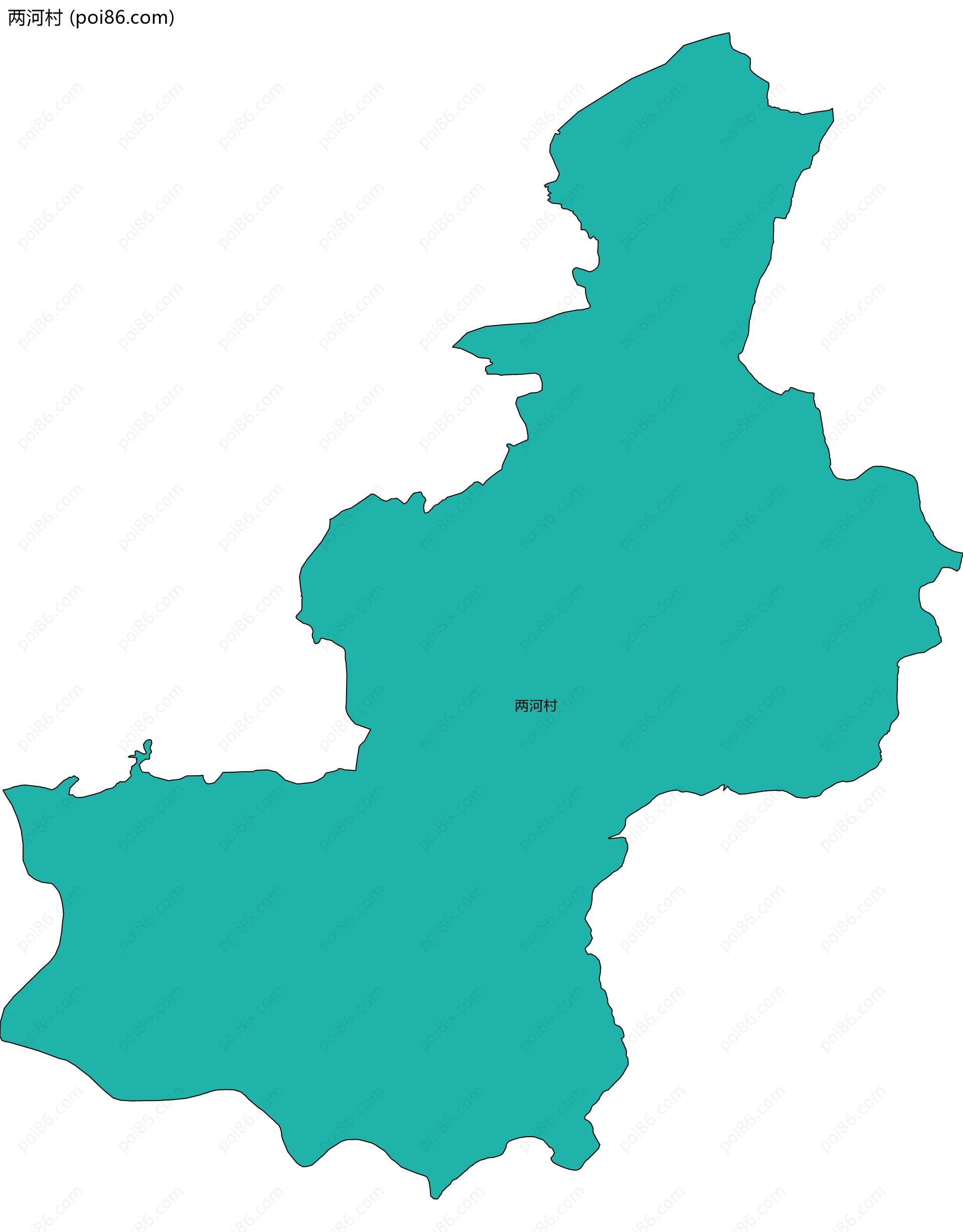 两河村边界地图