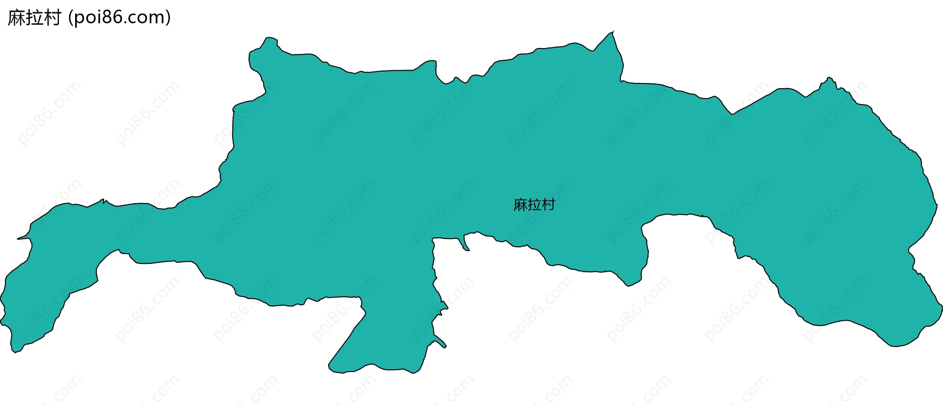 麻拉村边界地图