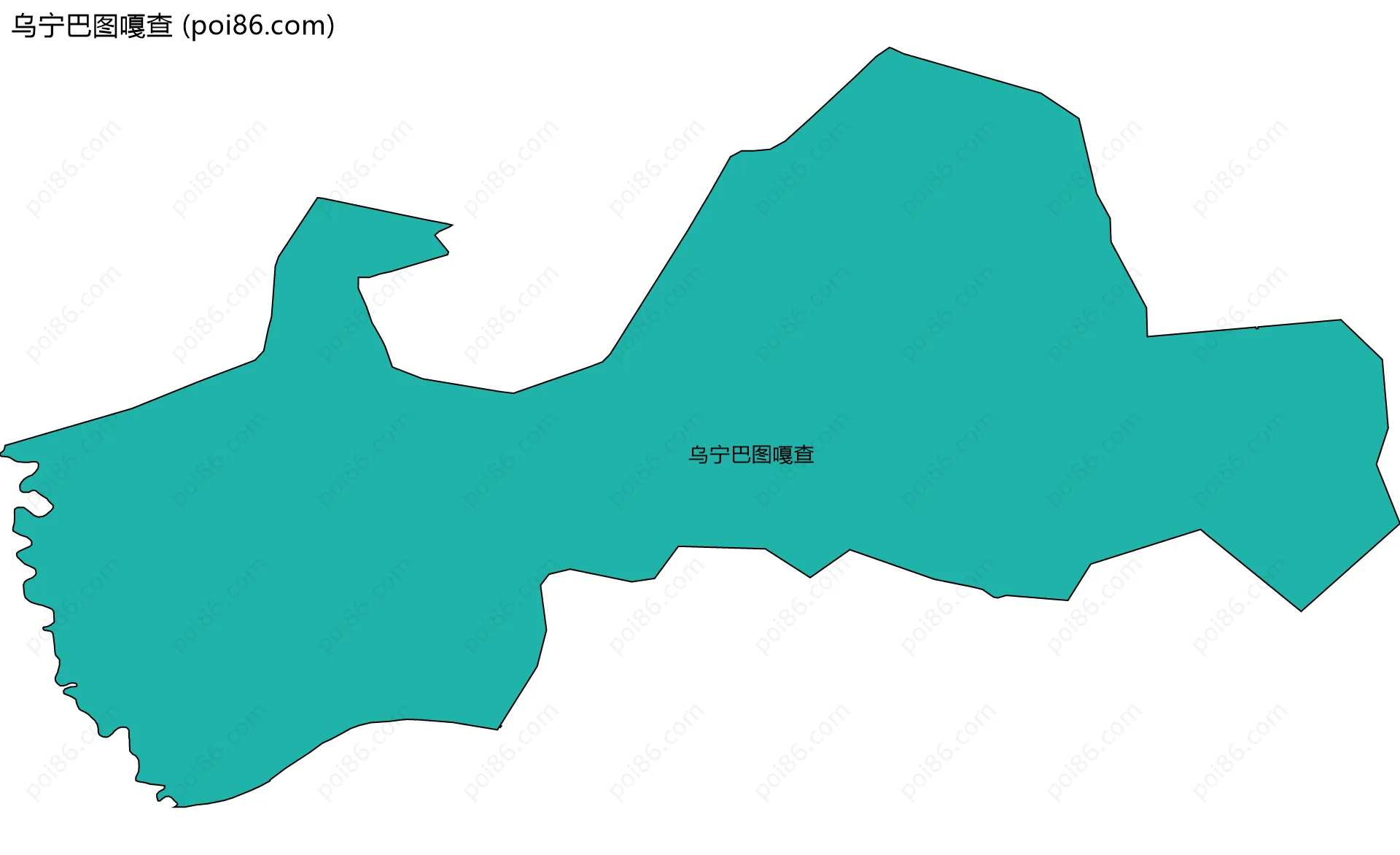 乌宁巴图嘎查边界地图