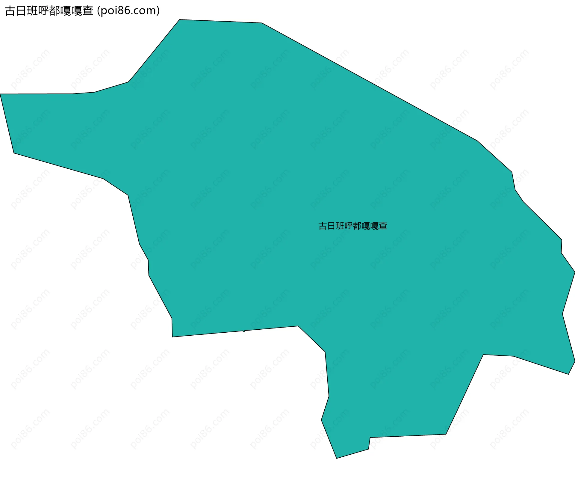 古日班呼都嘎嘎查边界地图