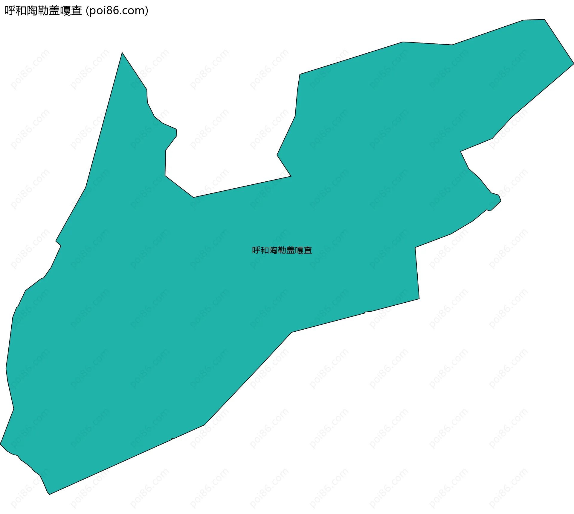 呼和陶勒盖嘎查边界地图