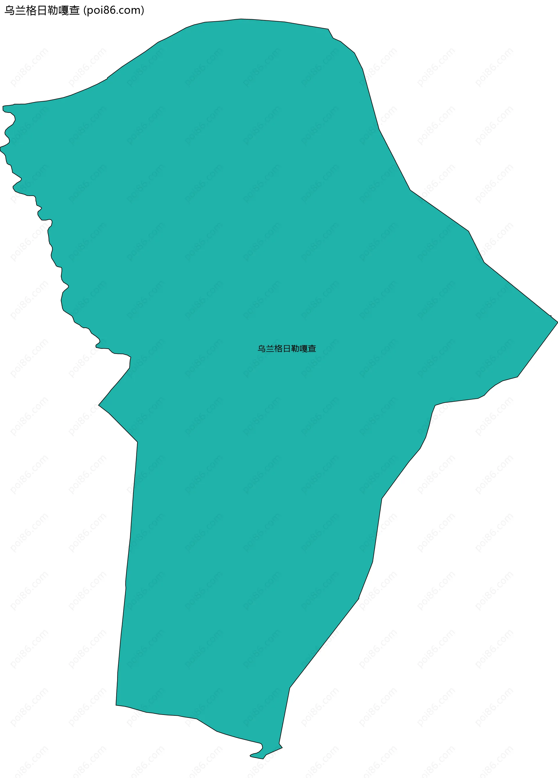 乌兰格日勒嘎查边界地图
