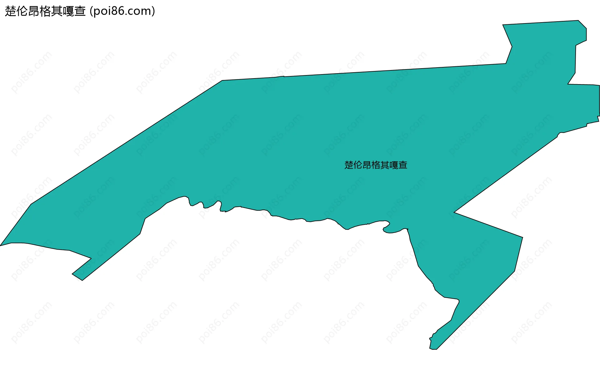 楚伦昂格其嘎查边界地图