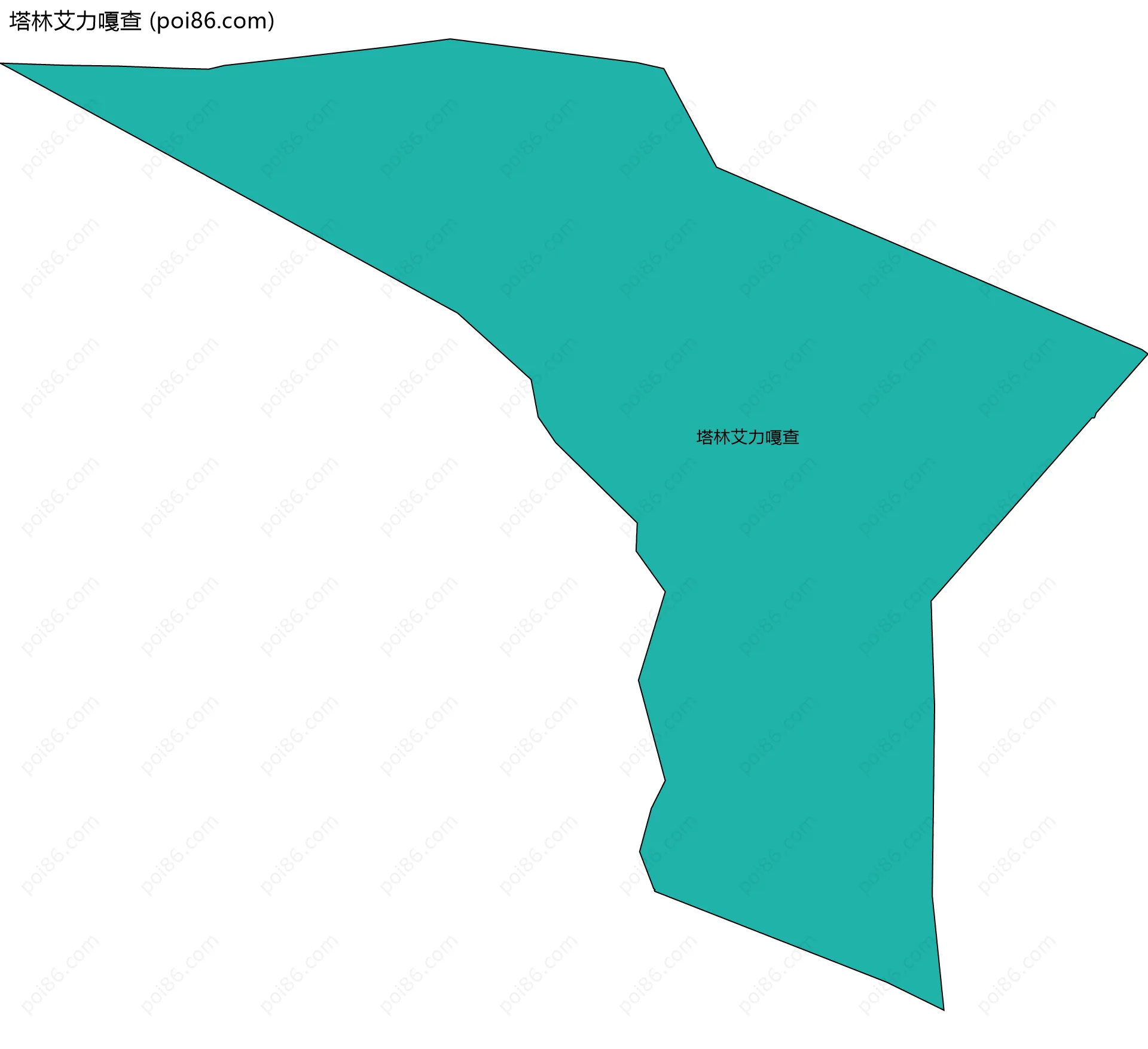 塔林艾力嘎查边界地图