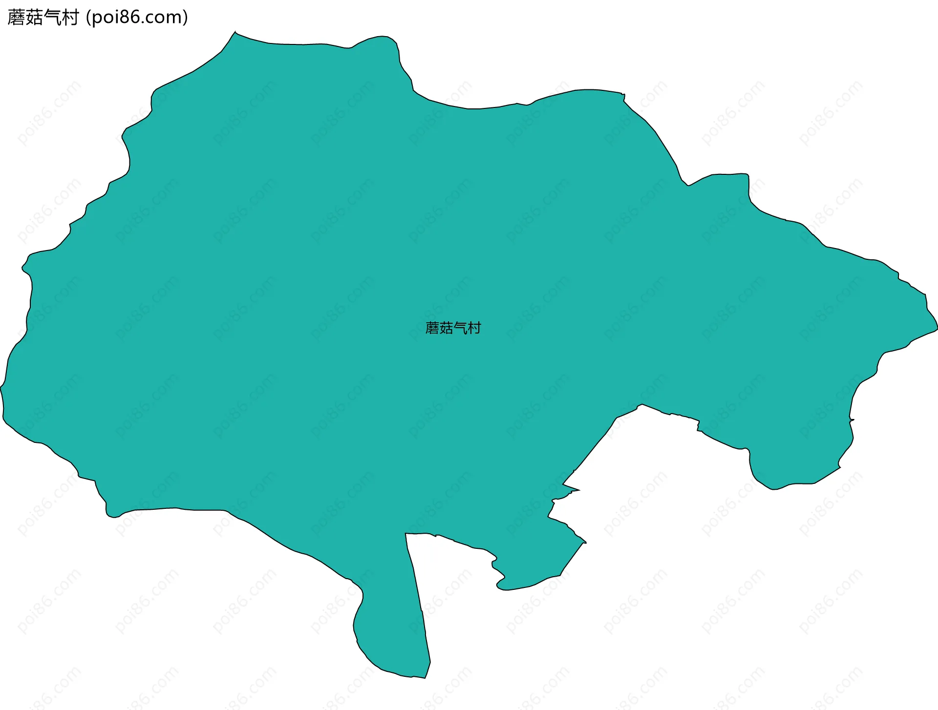 蘑菇气村边界地图