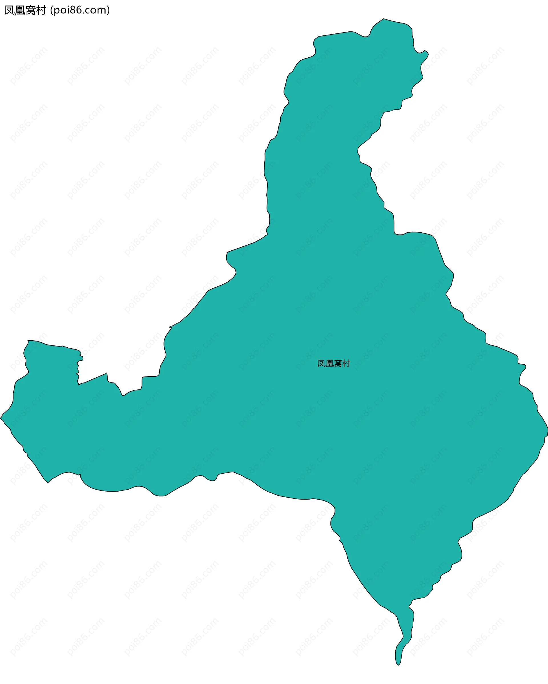 凤凰窝村边界地图