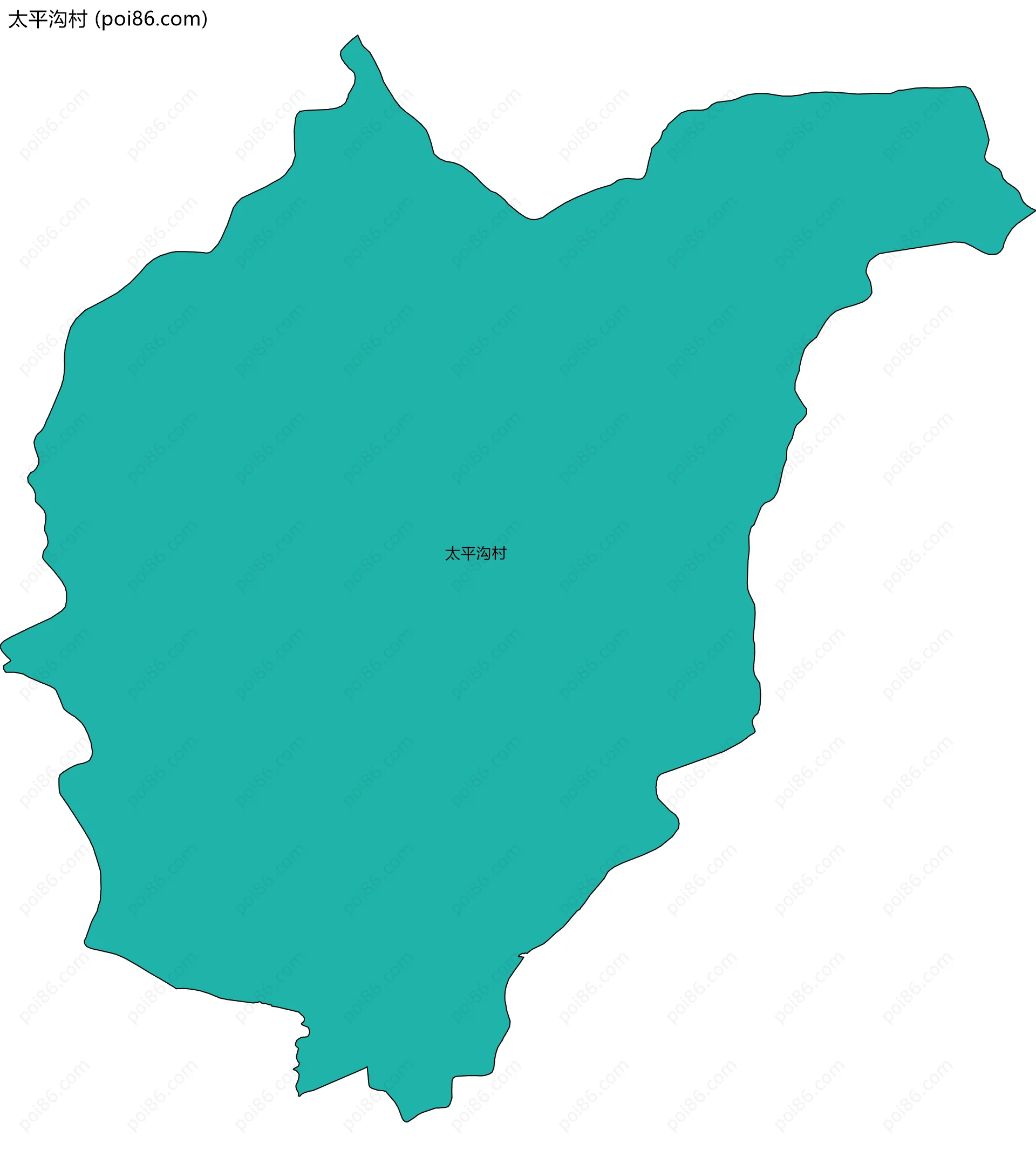 太平沟村边界地图