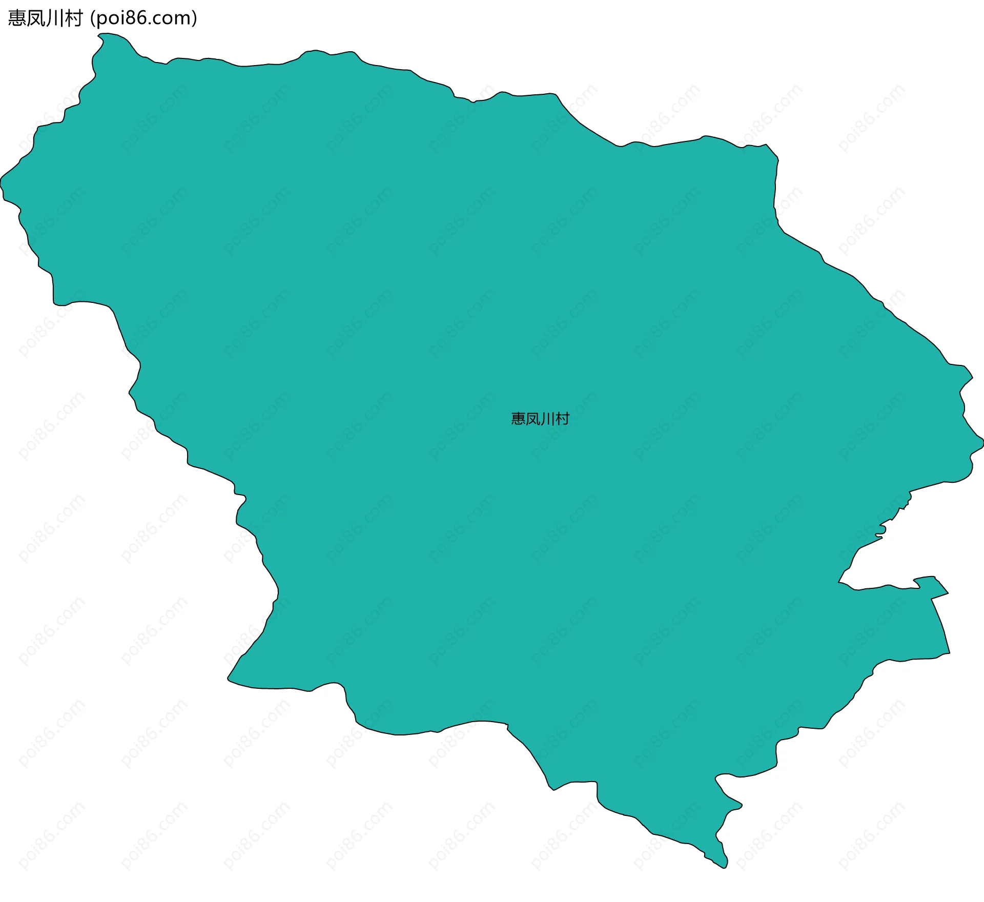 惠凤川村边界地图