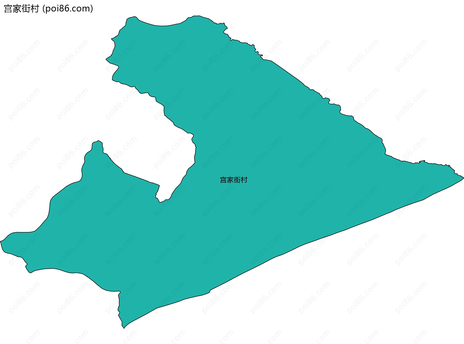 宫家街村边界地图