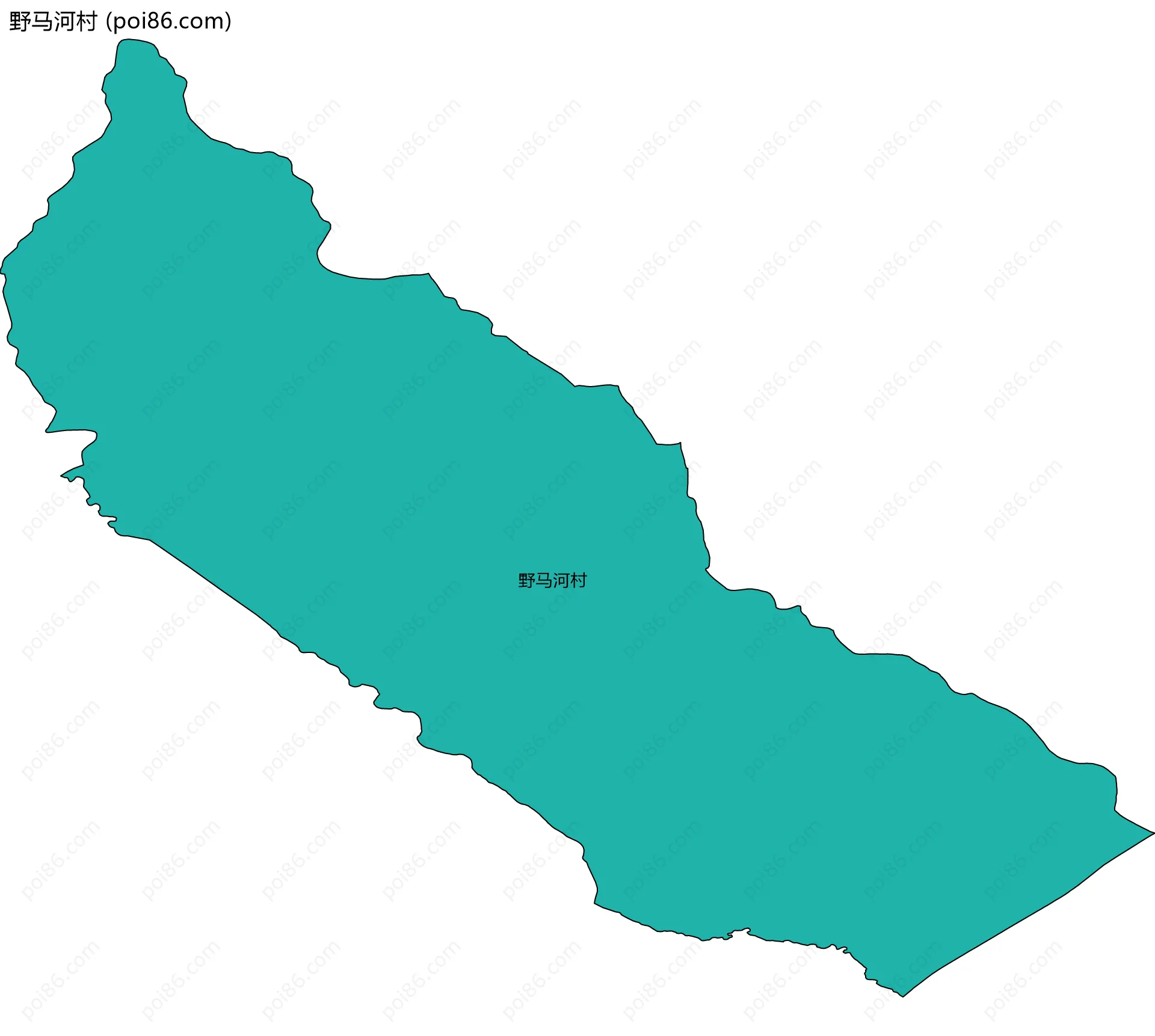 野马河村边界地图