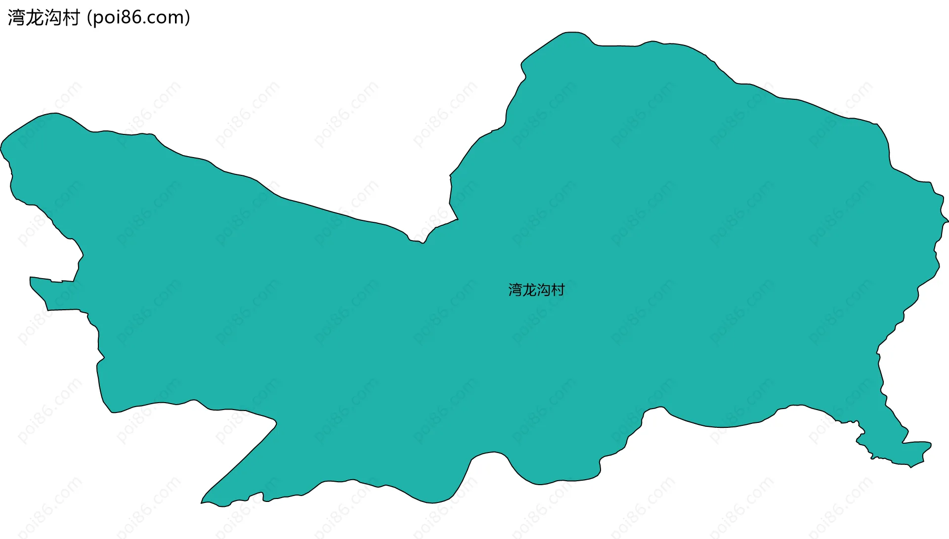 湾龙沟村边界地图