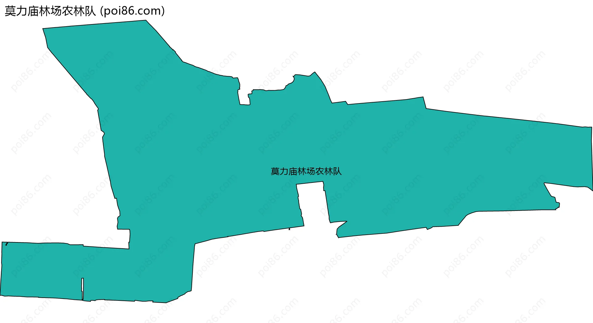 莫力庙林场农林队边界地图