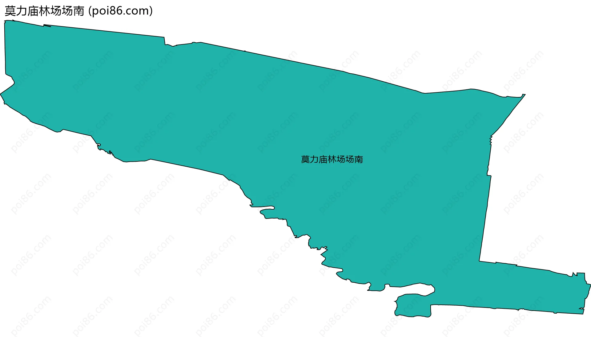 莫力庙林场场南边界地图