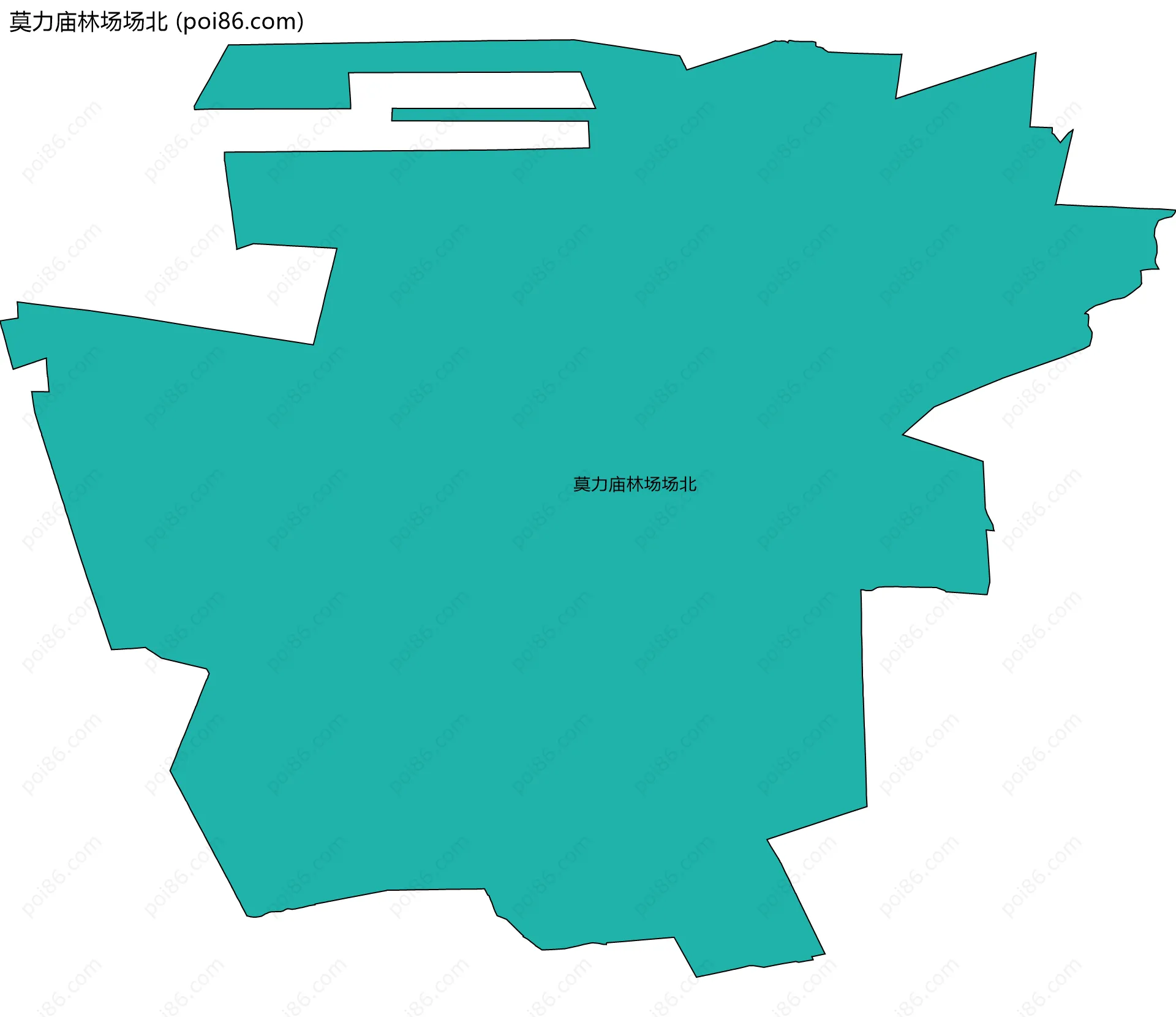 莫力庙林场场北边界地图