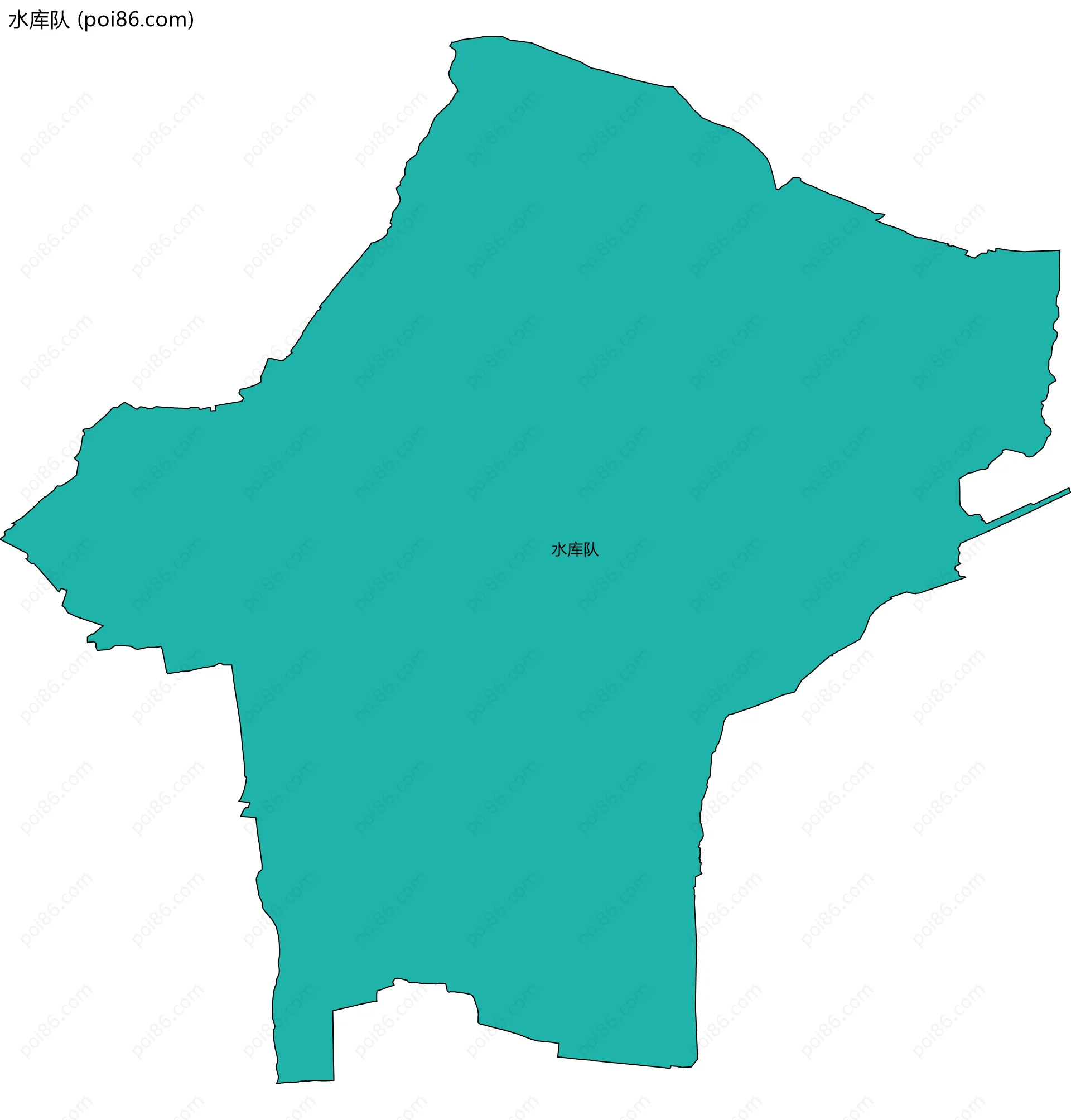 水库队边界地图
