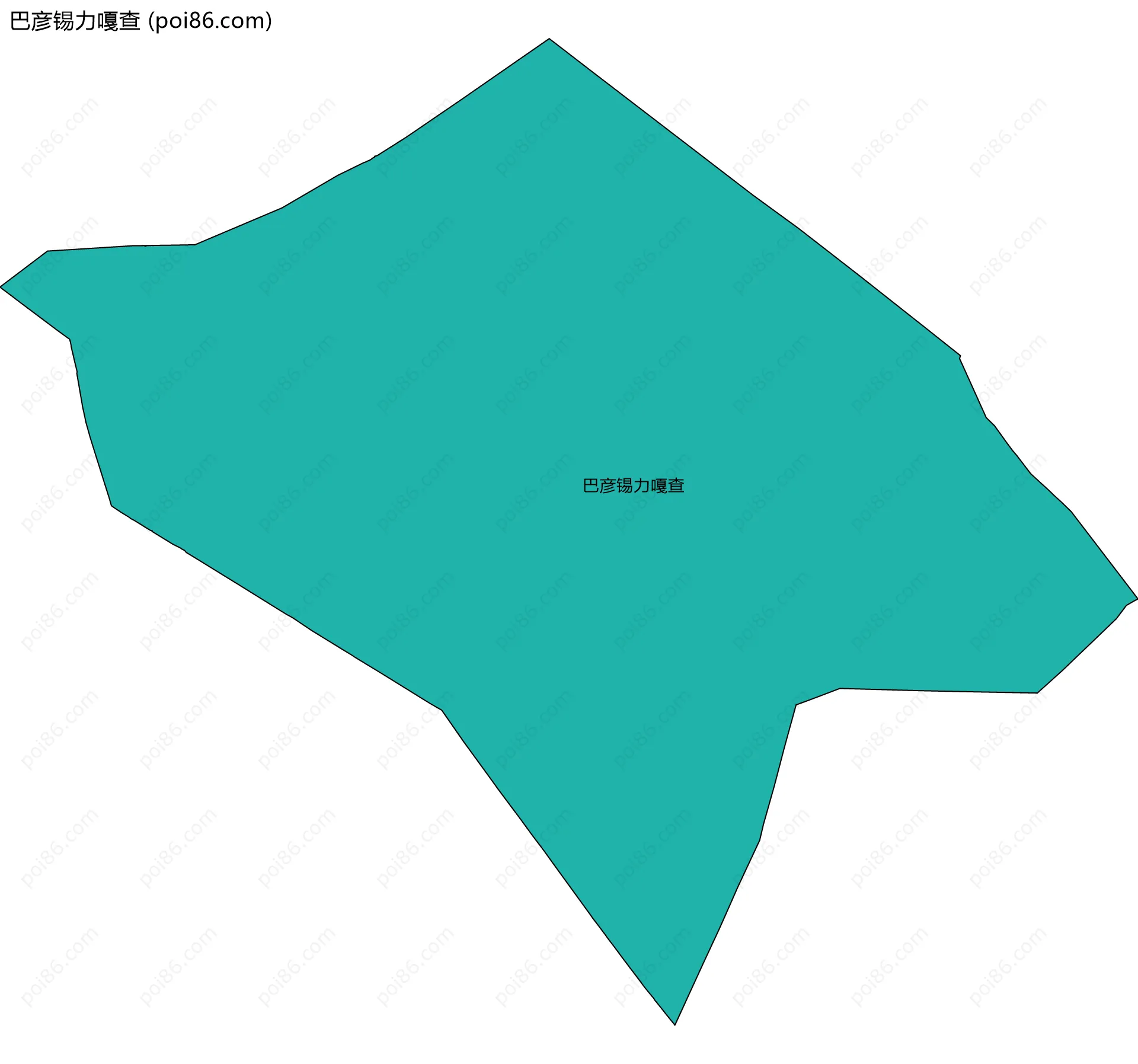 巴彦锡力嘎查边界地图