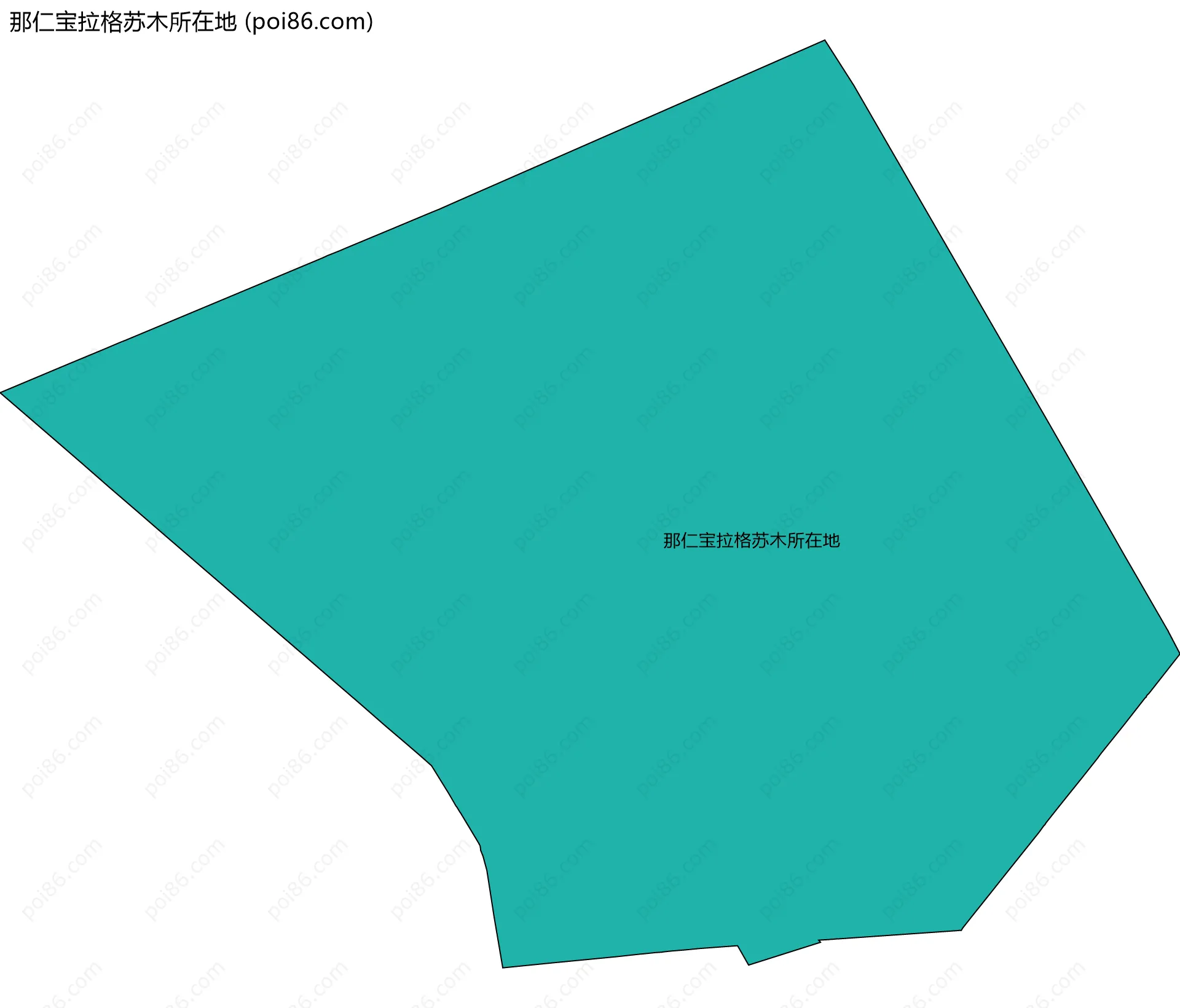那仁宝拉格苏木所在地边界地图