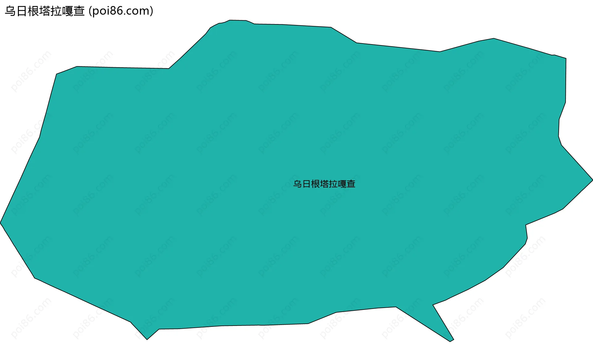 乌日根塔拉嘎查边界地图