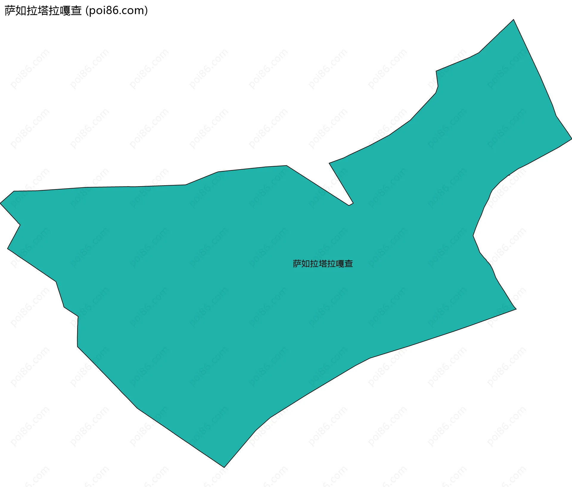 萨如拉塔拉嘎查边界地图