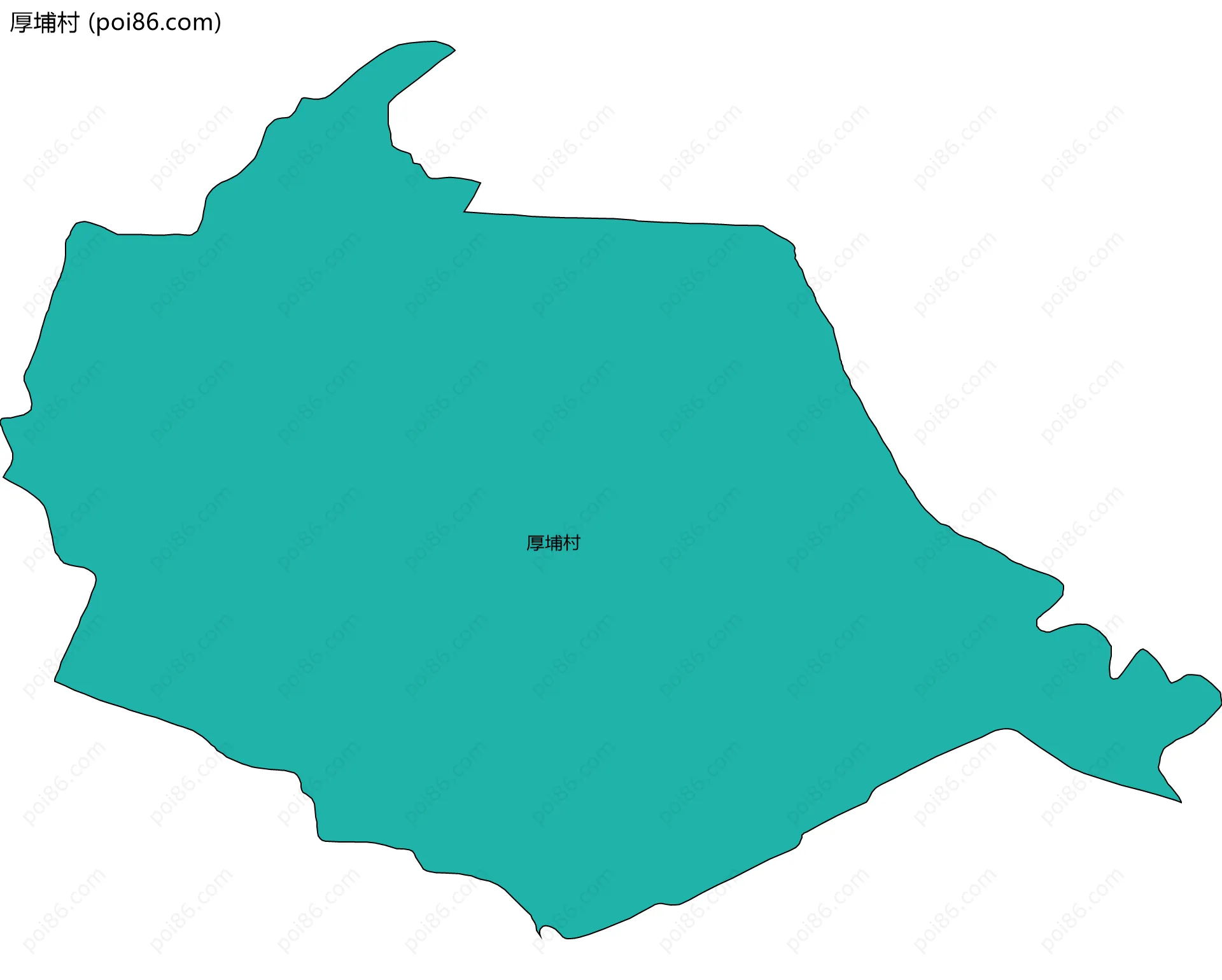 厚埔村边界地图