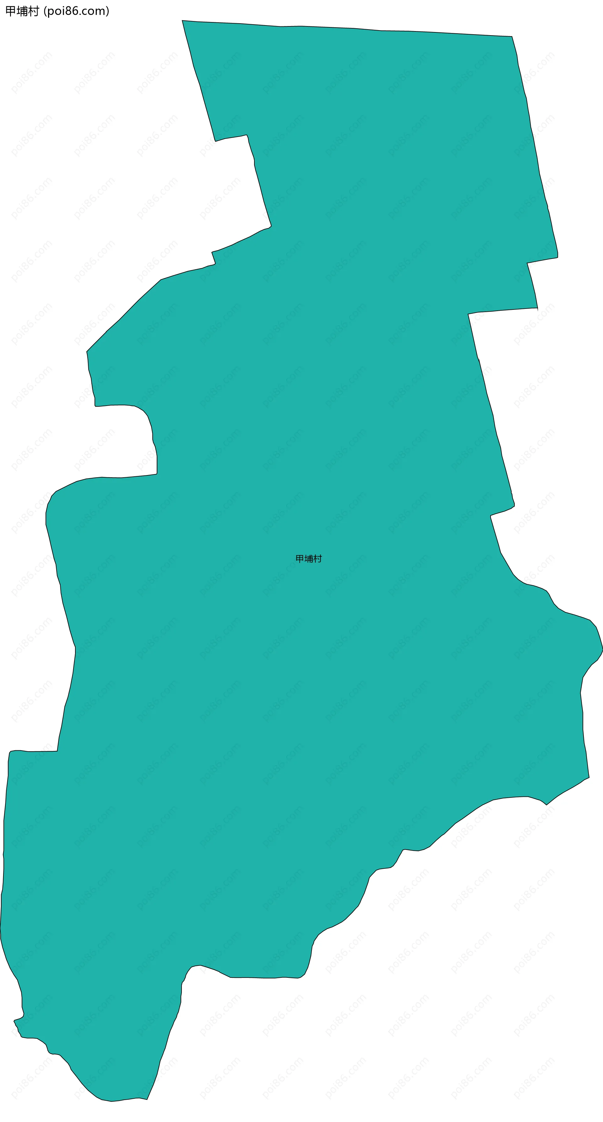 甲埔村边界地图