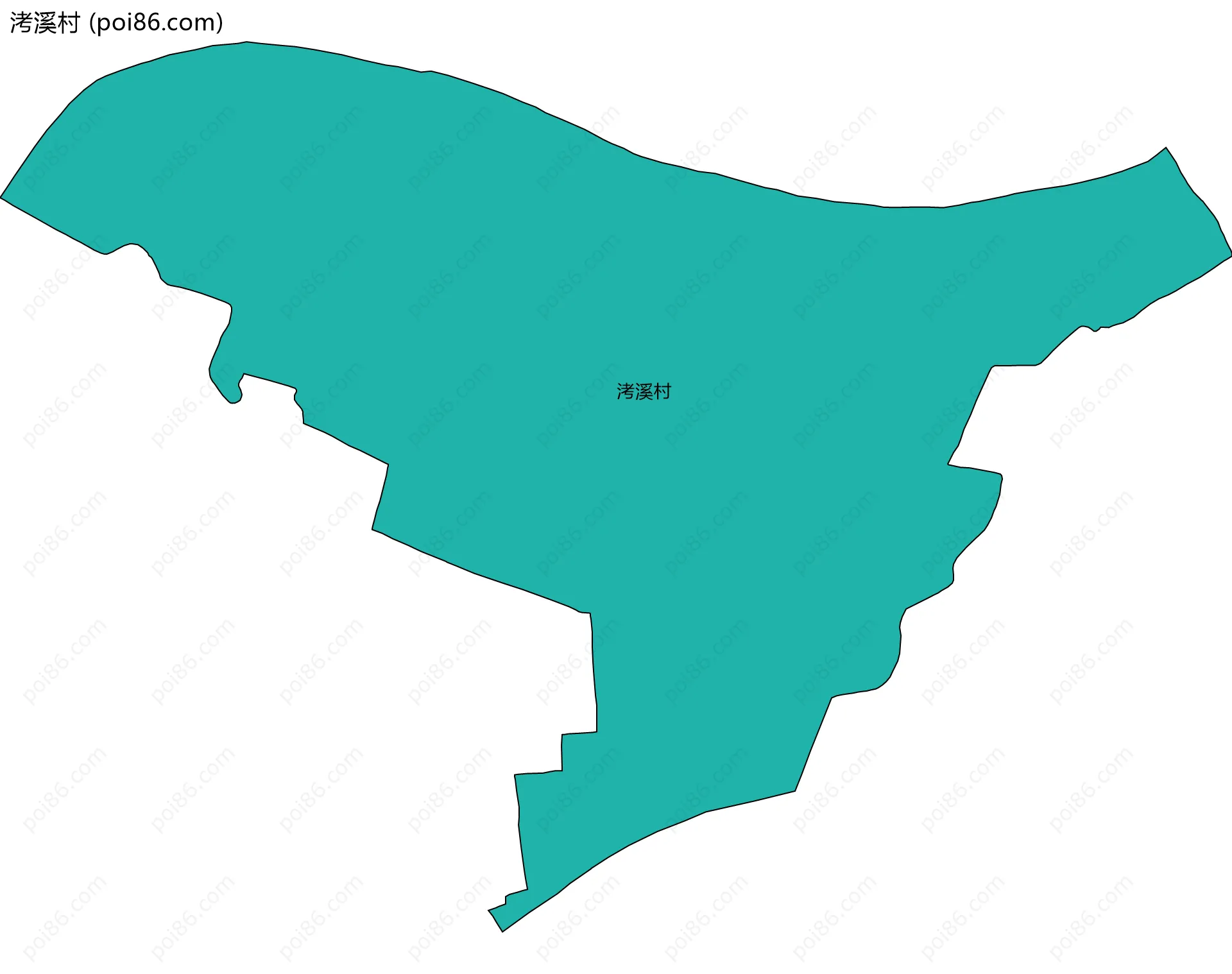 洘溪村边界地图