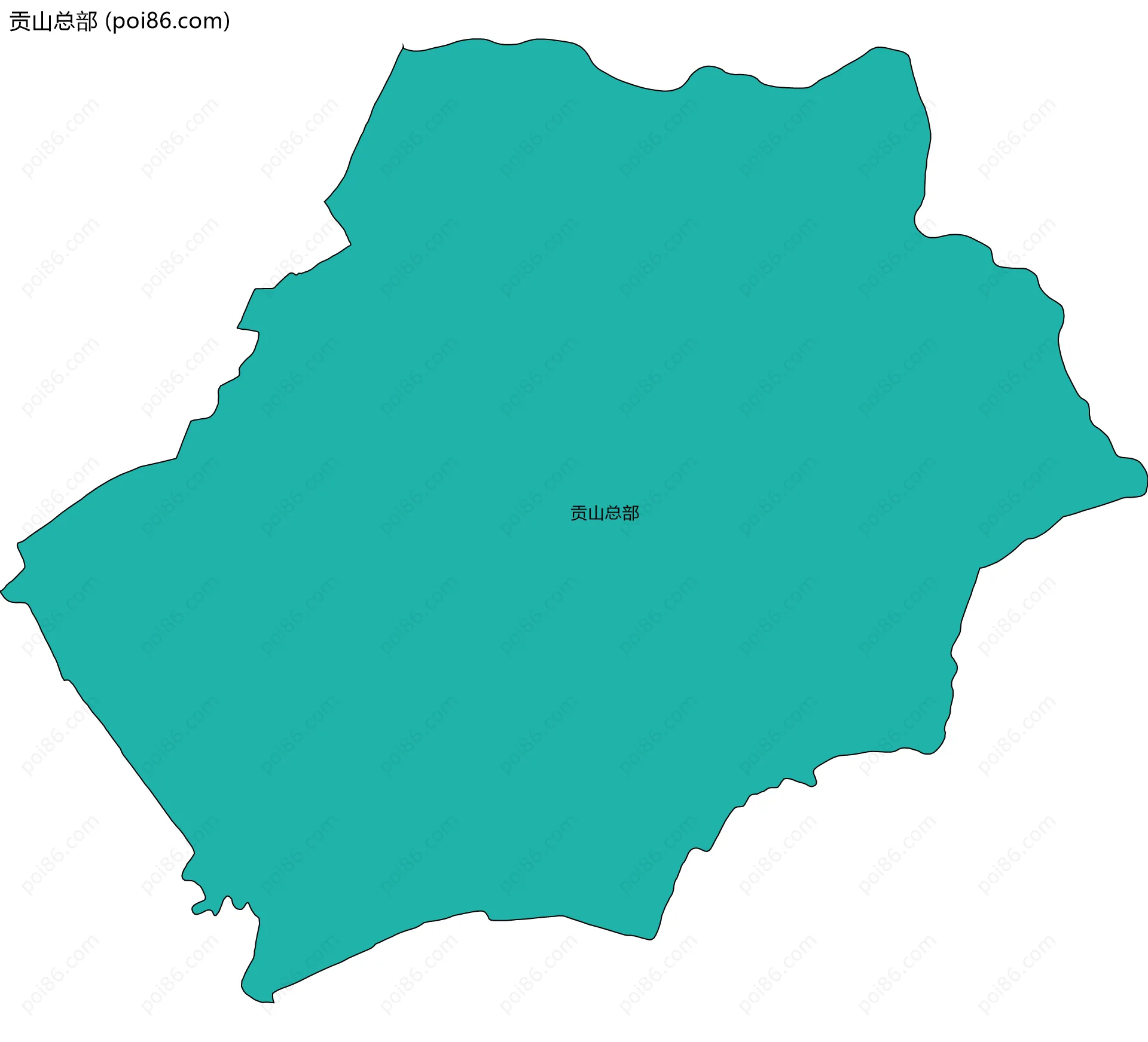 贡山总部边界地图