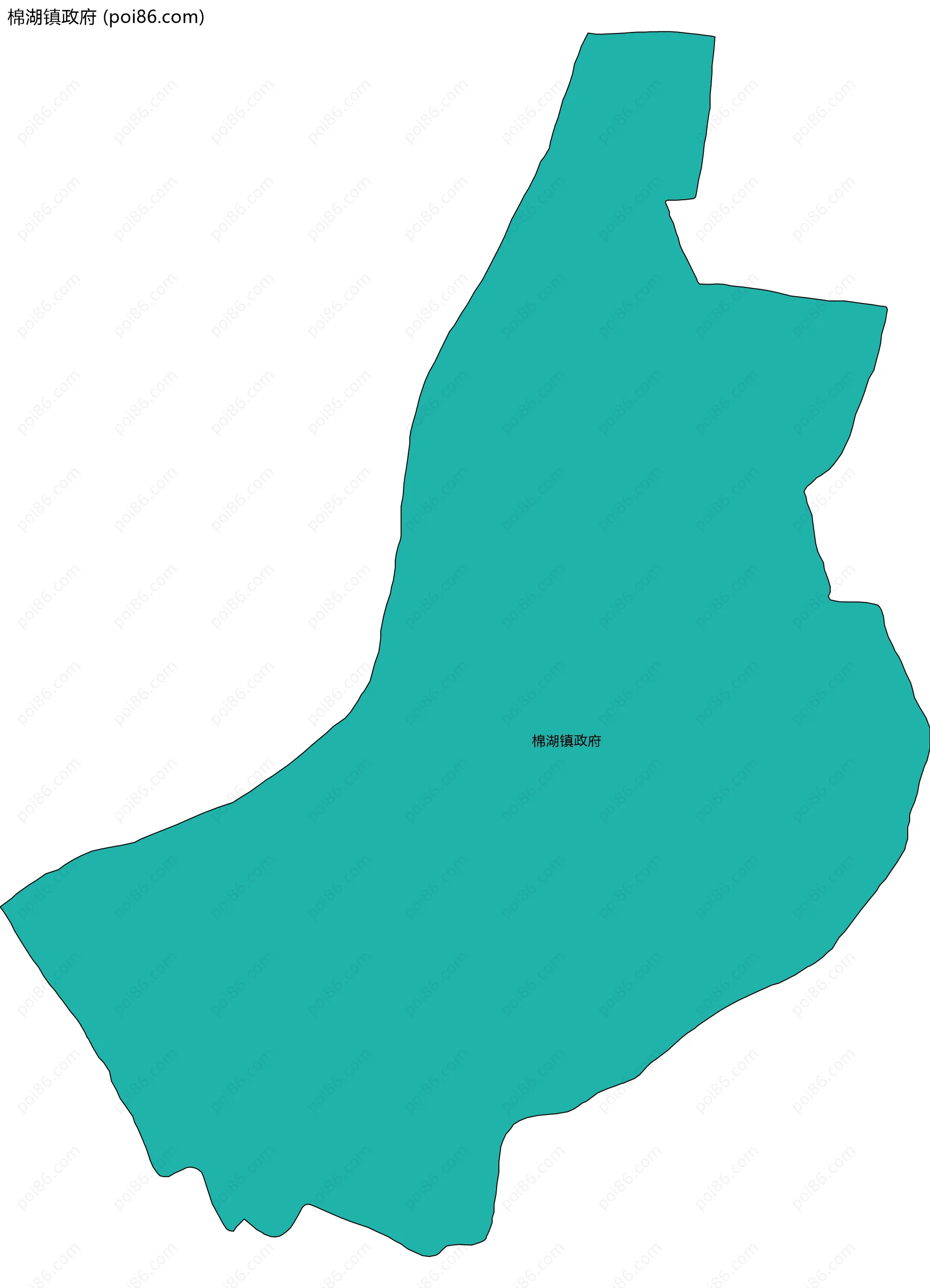 棉湖镇政府边界地图