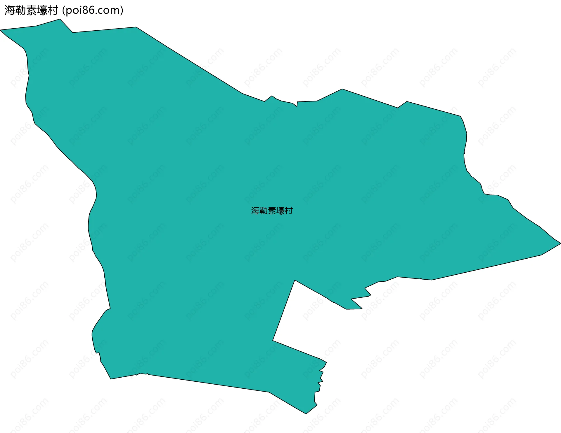 海勒素壕村边界地图
