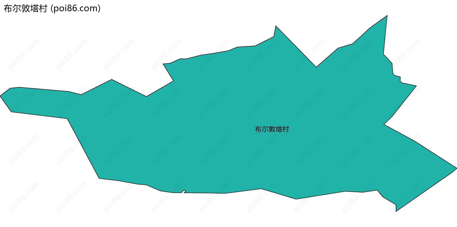 布尔敦塔村边界地图