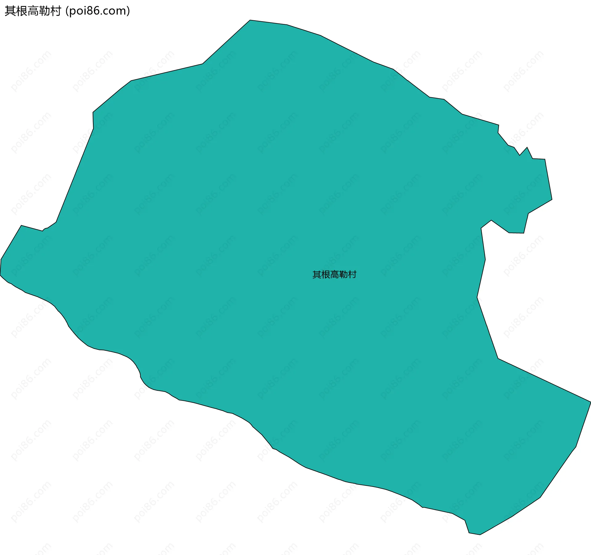 其根高勒村边界地图