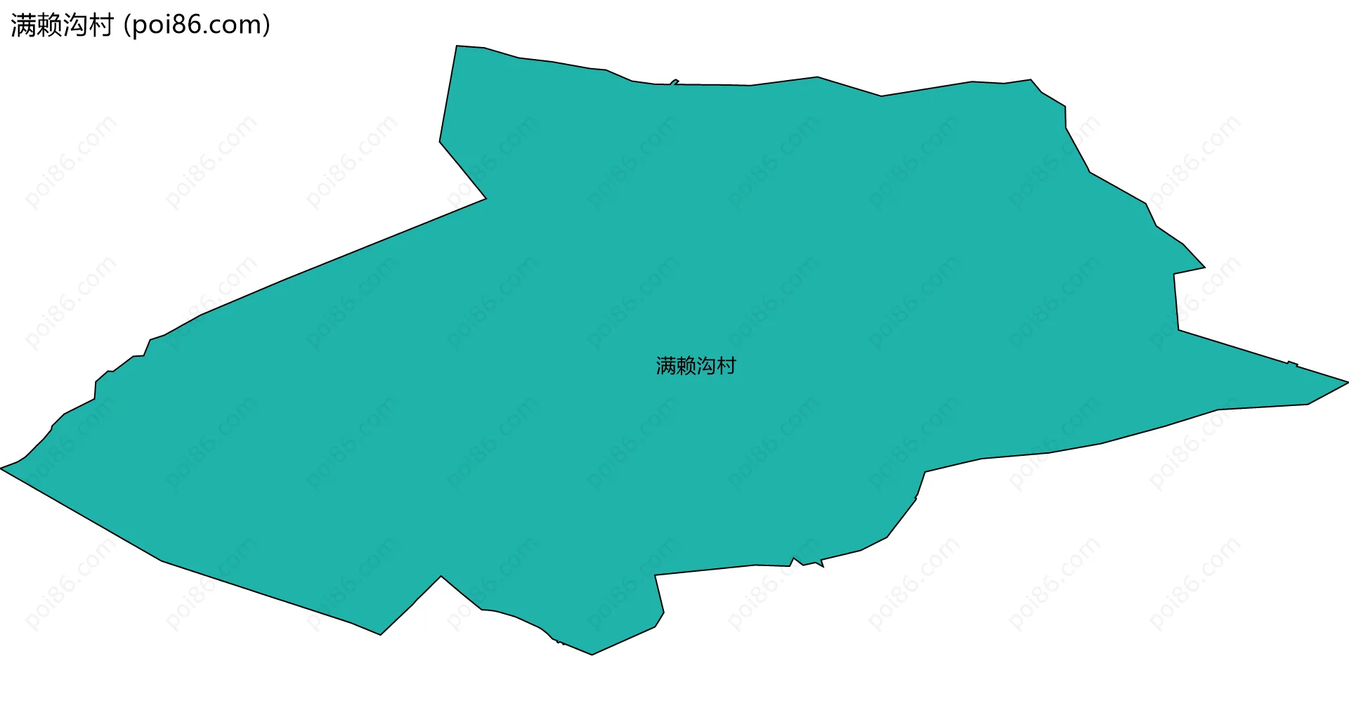 满赖沟村边界地图