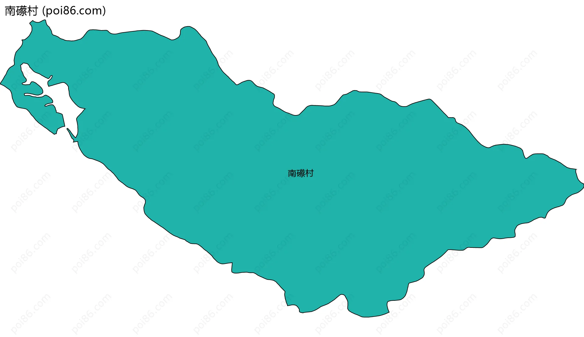 南礤村边界地图