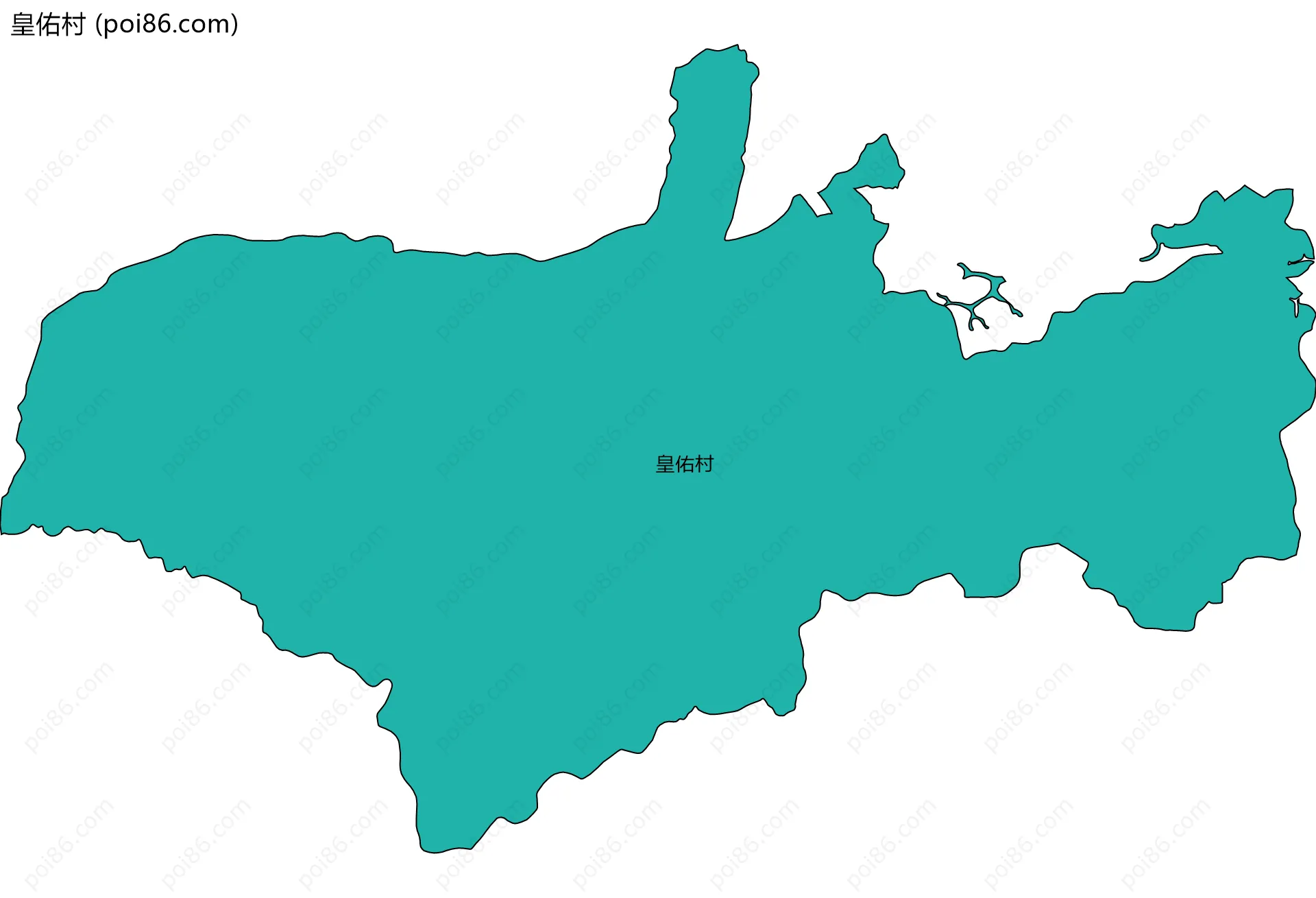 皇佑村边界地图
