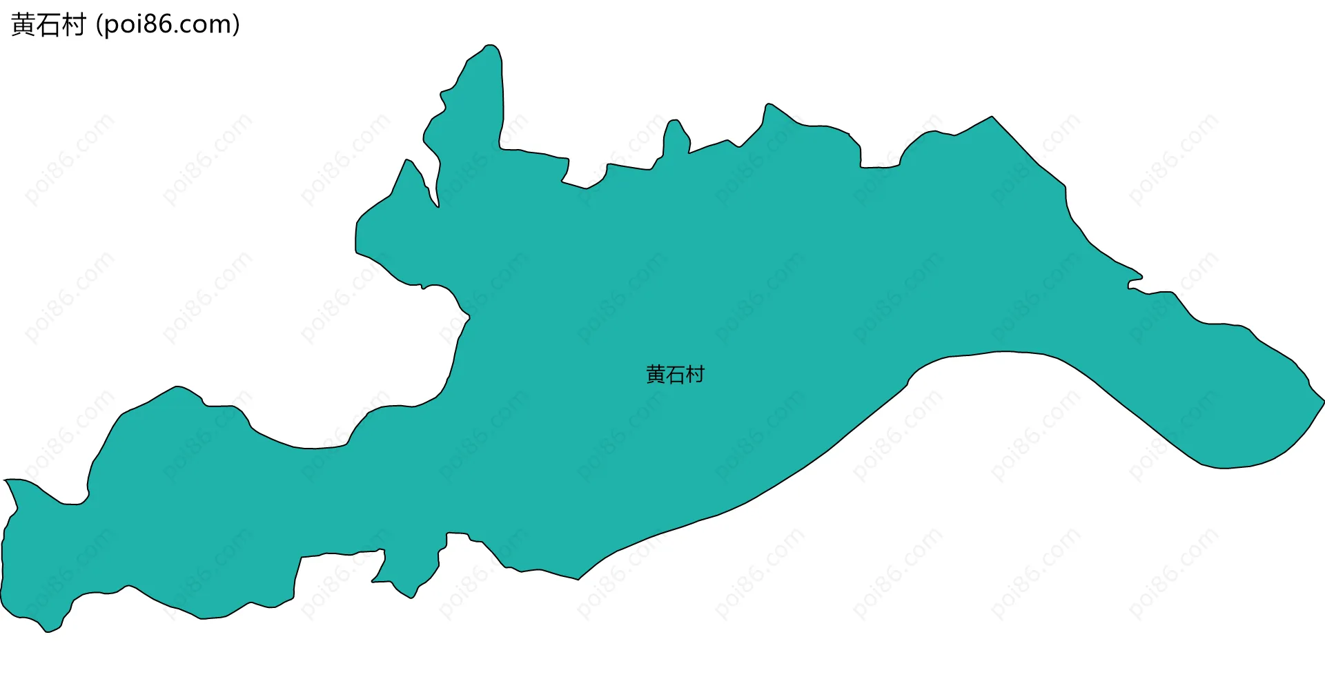 黄石村边界地图