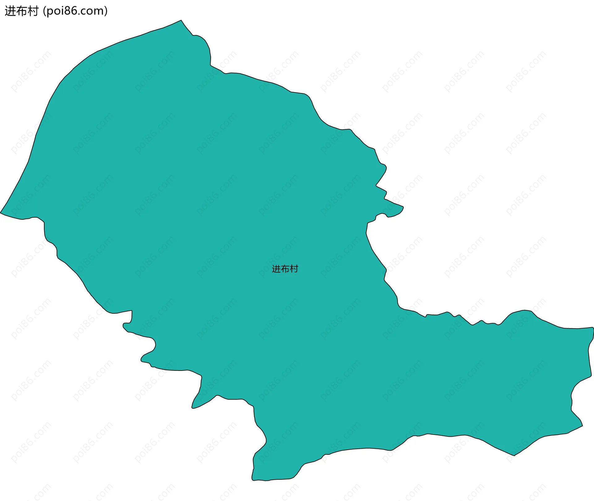 进布村边界地图