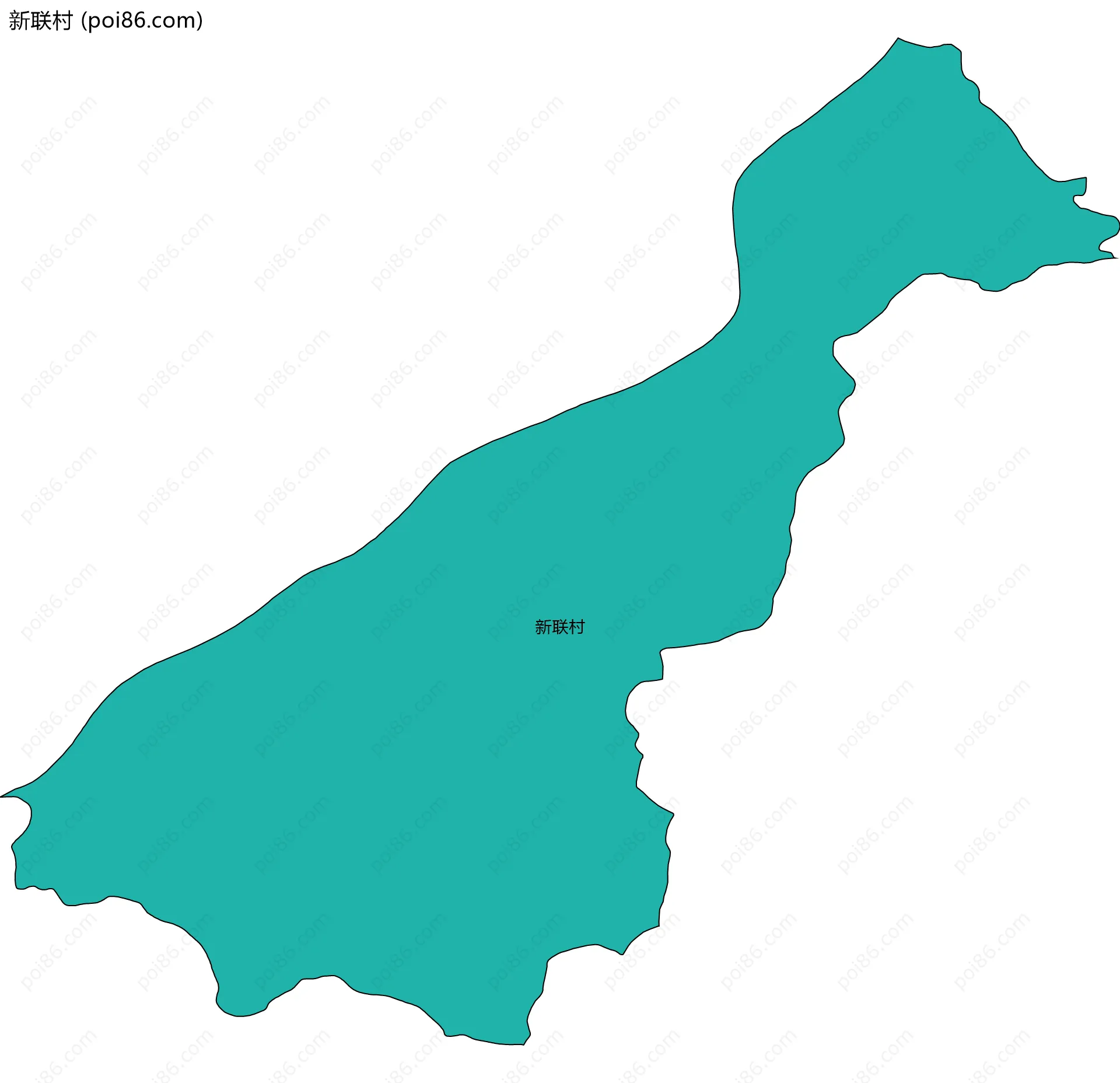 新联村边界地图