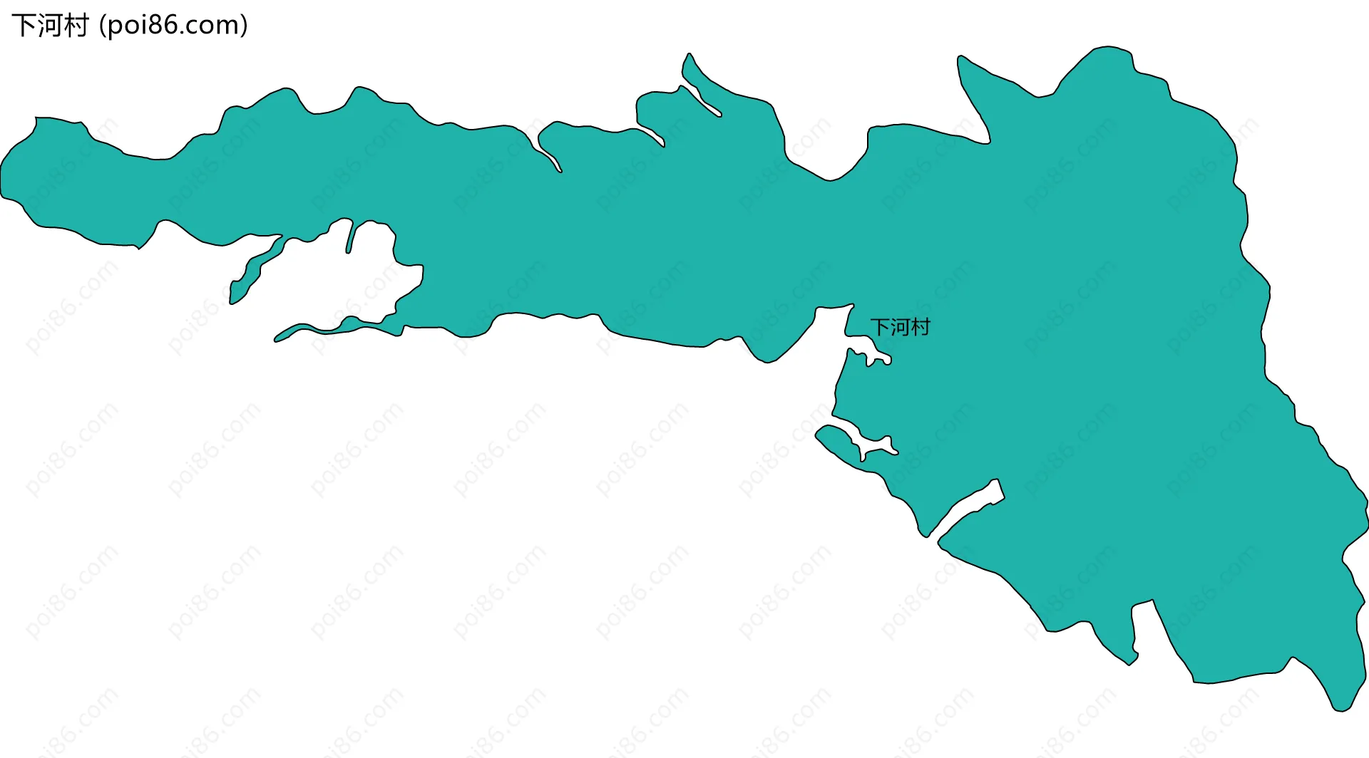 下河村边界地图