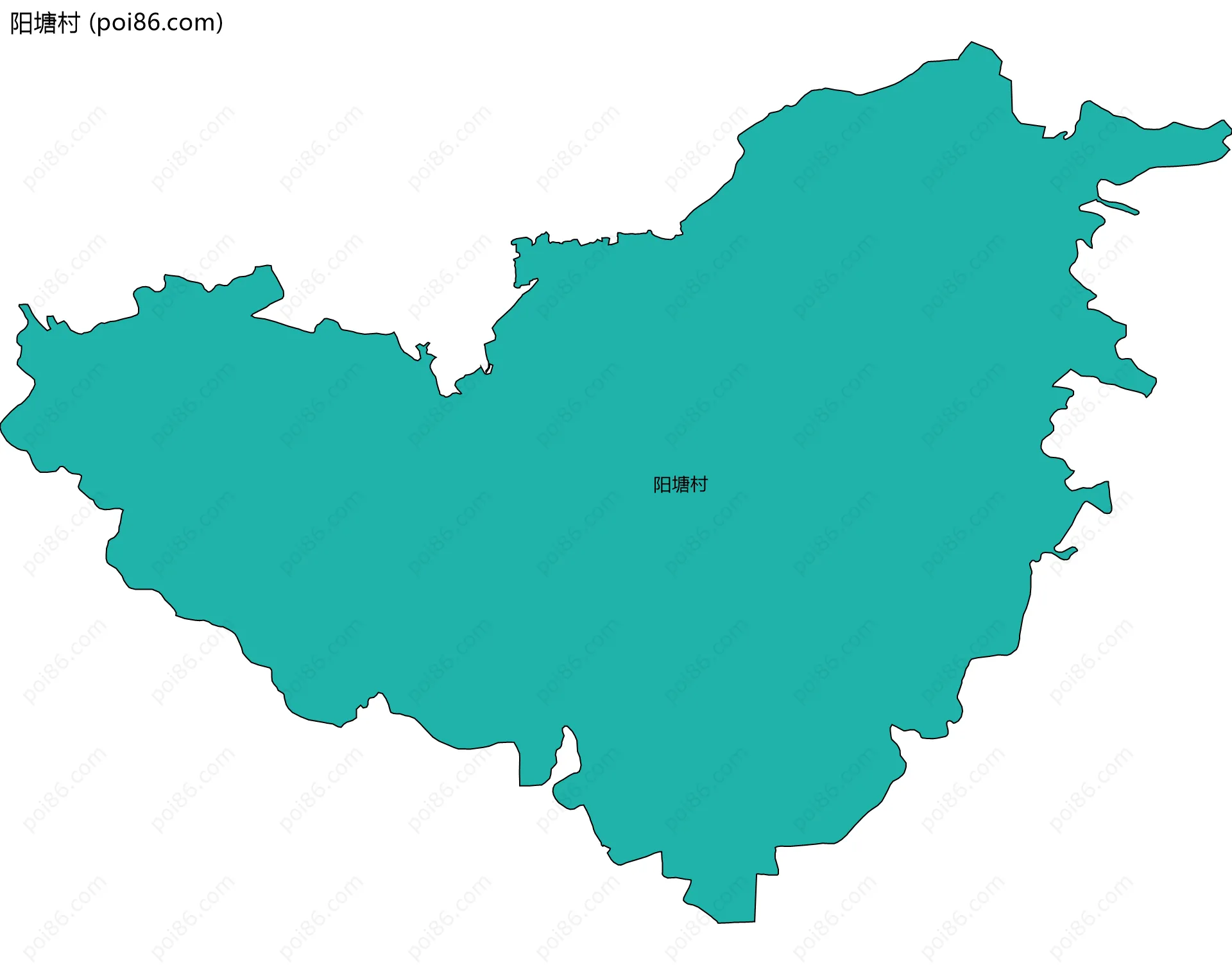 阳塘村边界地图