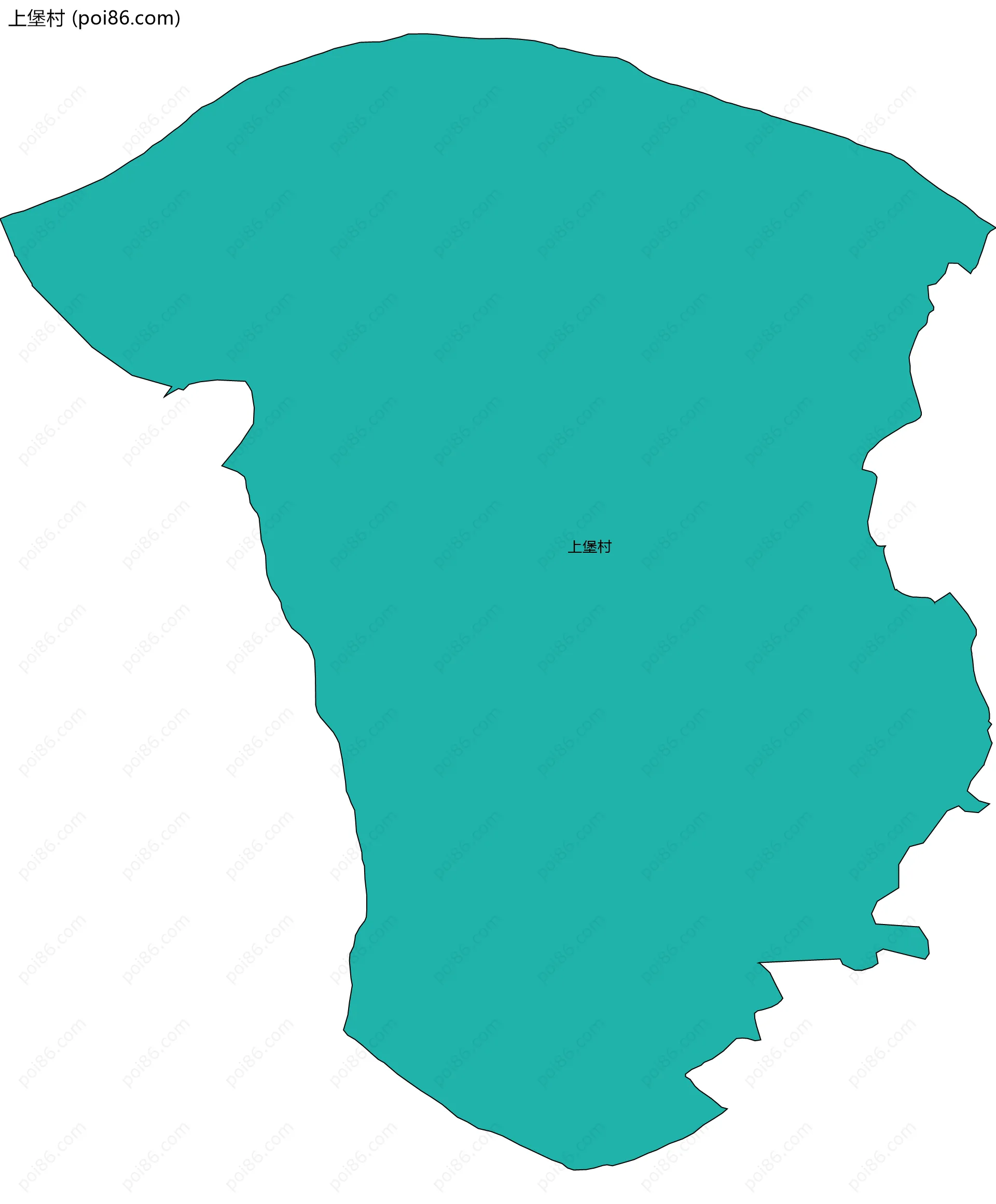 上堡村边界地图