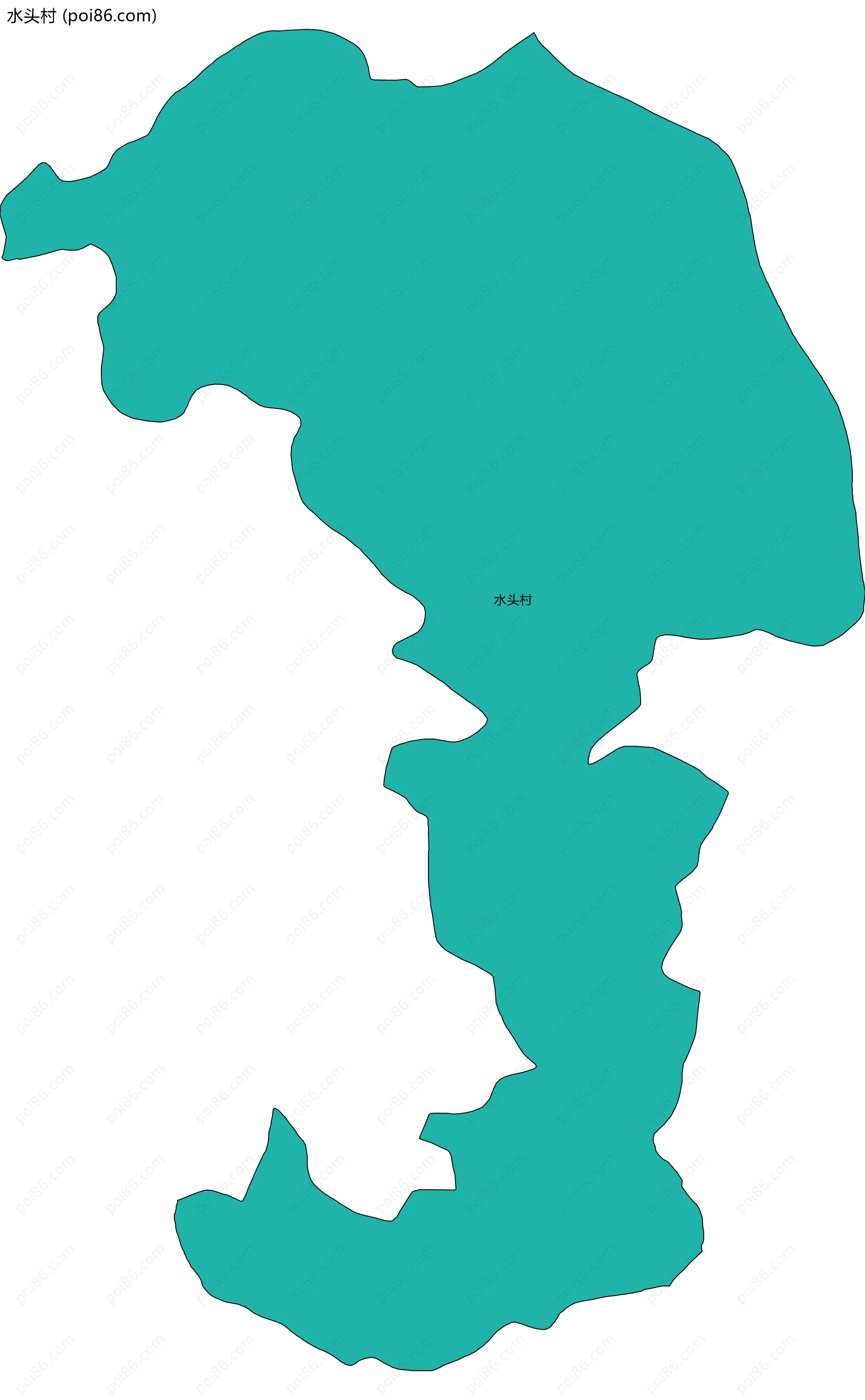 水头村边界地图