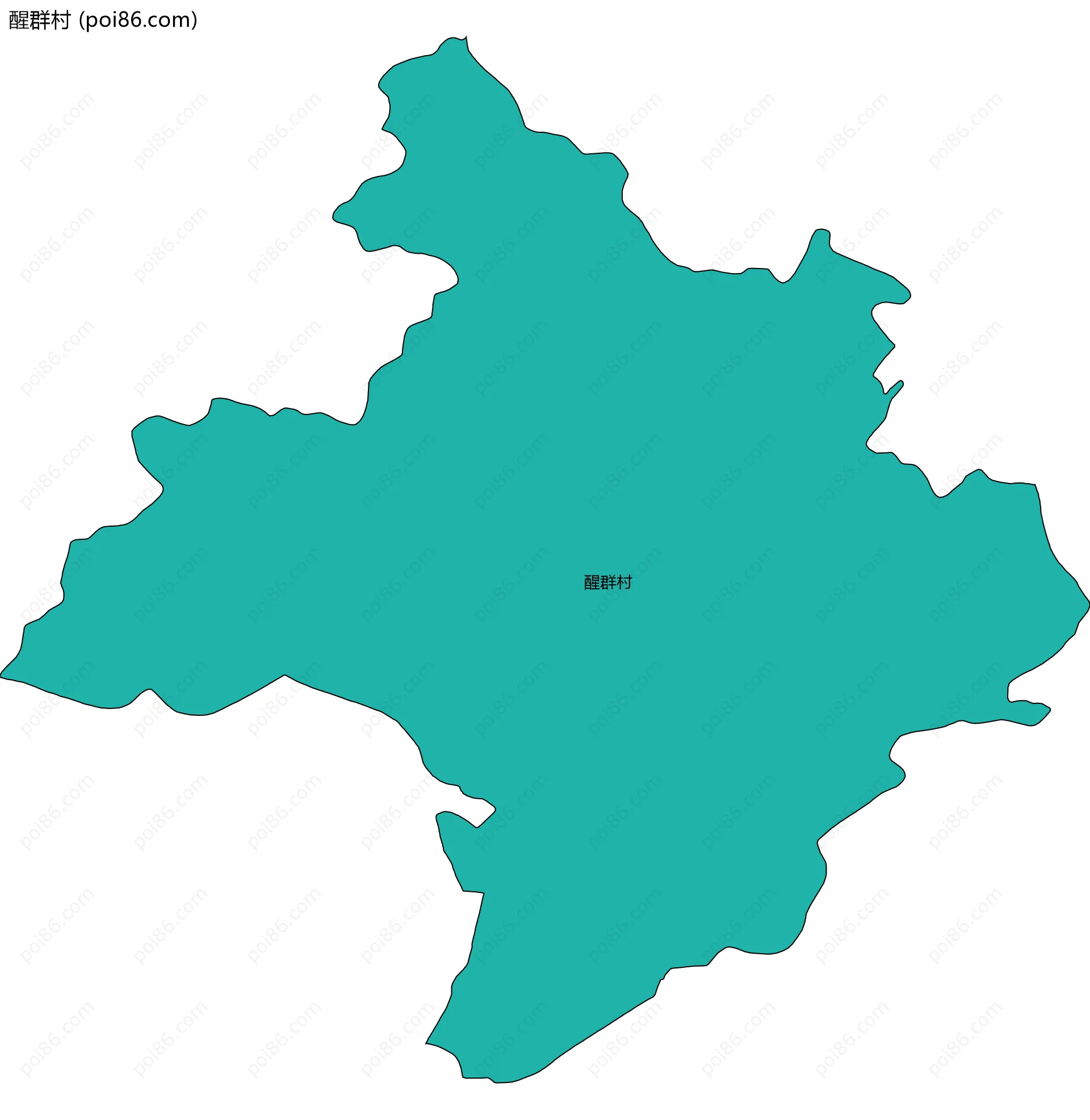 醒群村边界地图